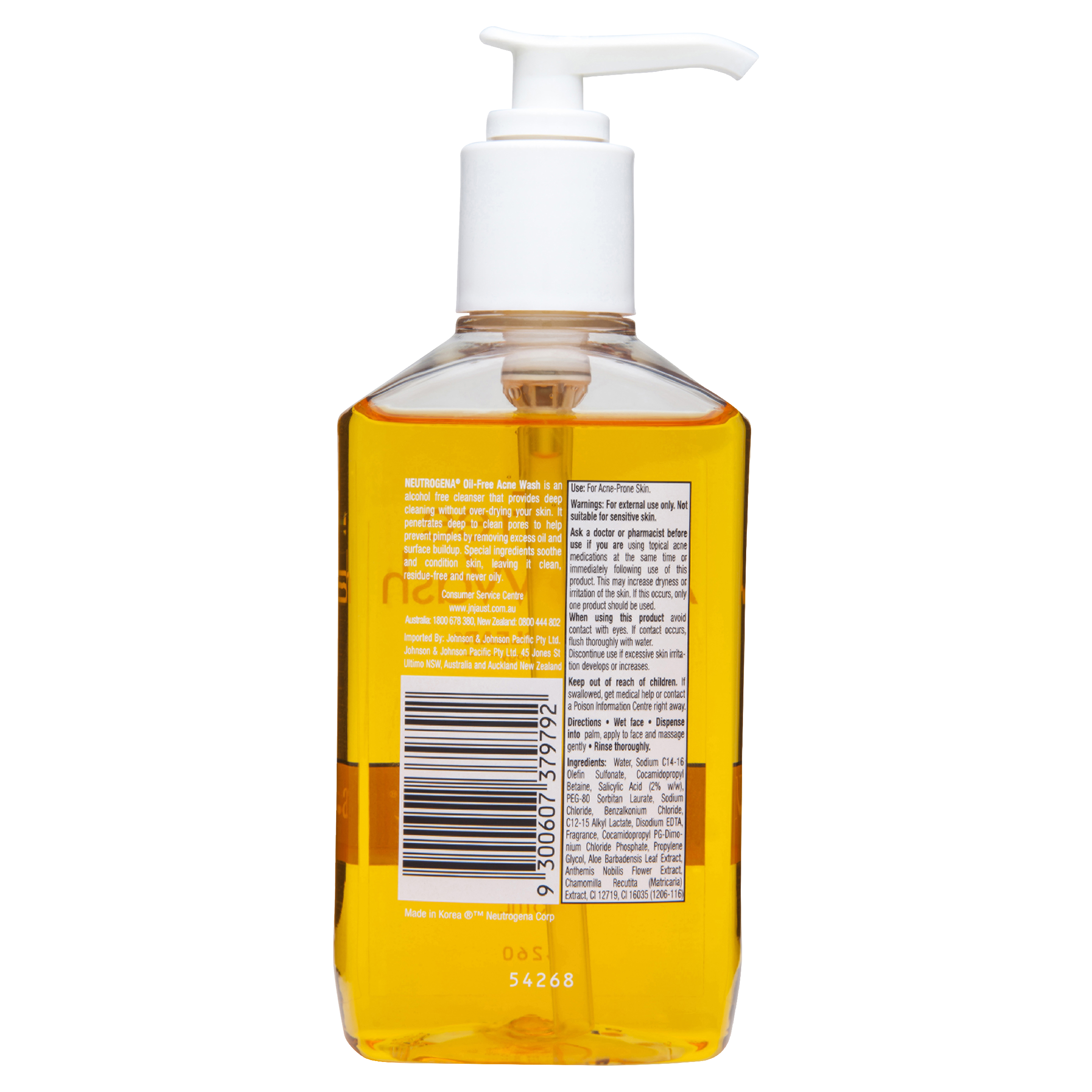 NEUTROGENA OIL FREE ACNE WASH 175ML - Image 2