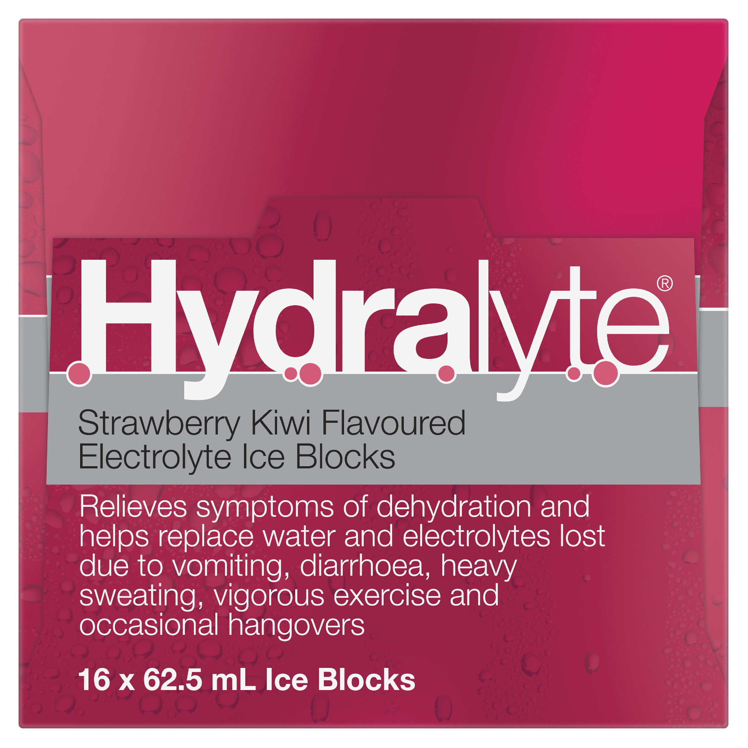 HYDRALYTE ICE BLOCKS STRAWBERRY KIWI 16 PACK - Image 5