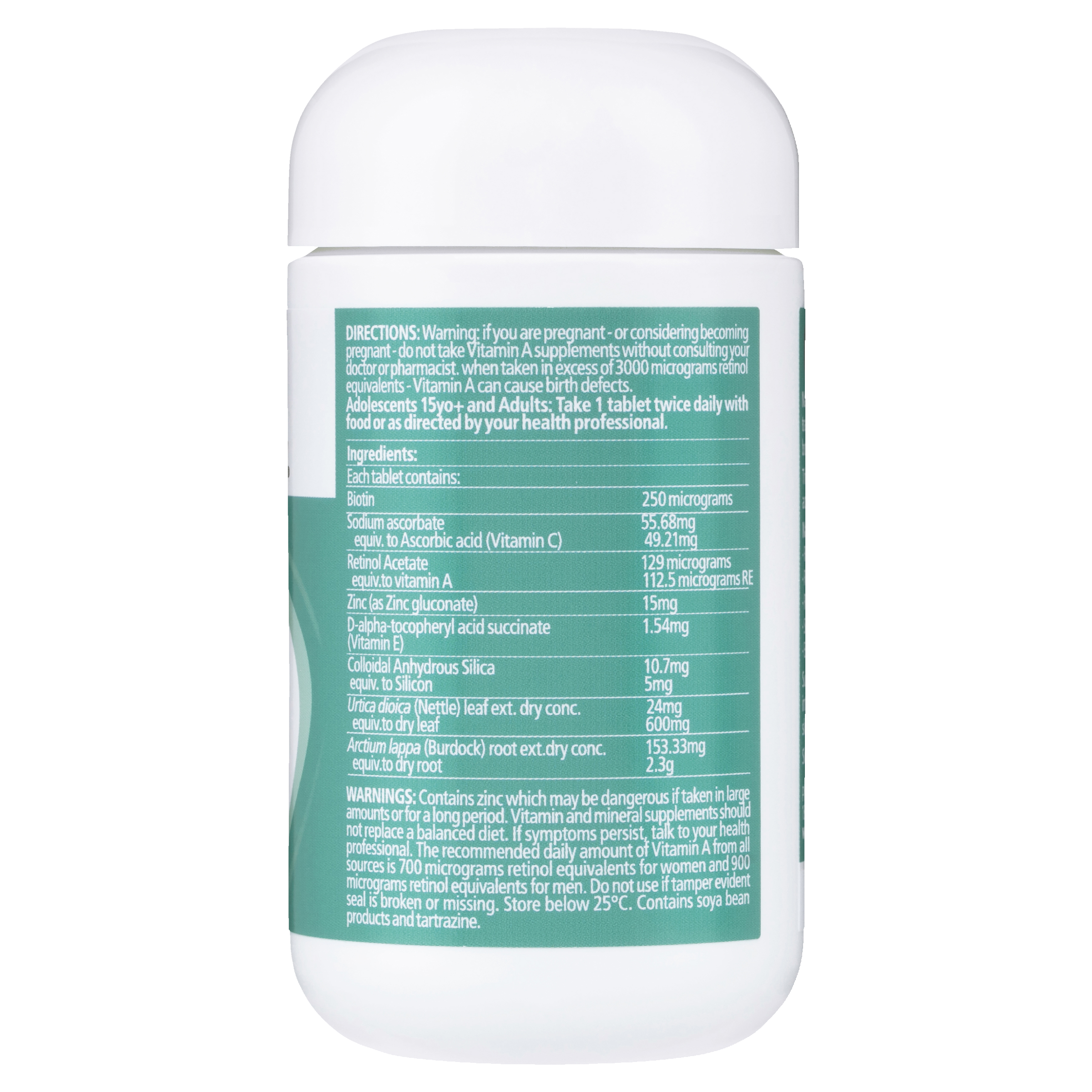 NATURES WAY ACTIVE SOLUTIONS SKIN CLEAR 60 TABLETS - Image 11