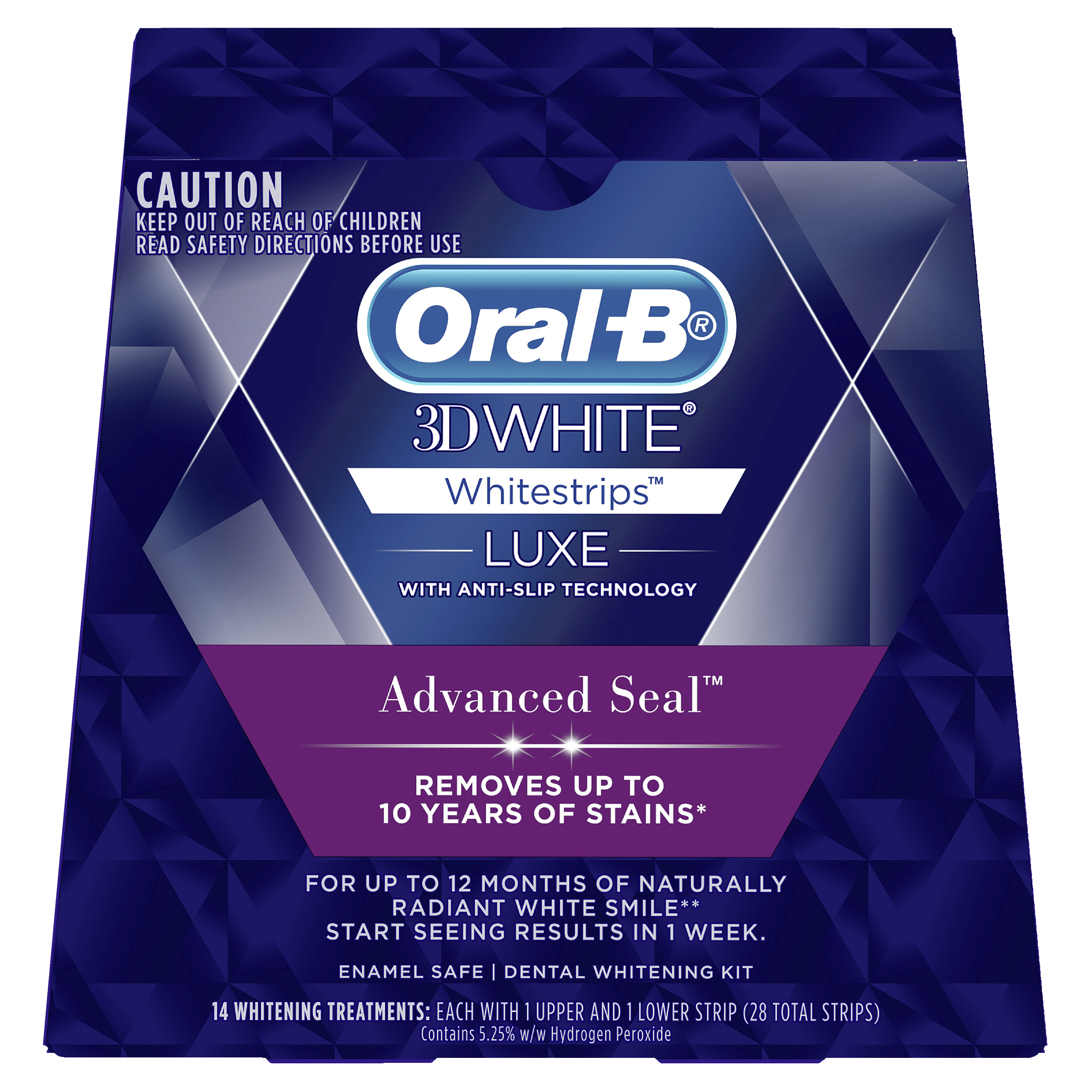 ORAL-B 3D WHITE WHITENING STRIPS LUXE ADVANCE SEAL 14 PACK - Image 7