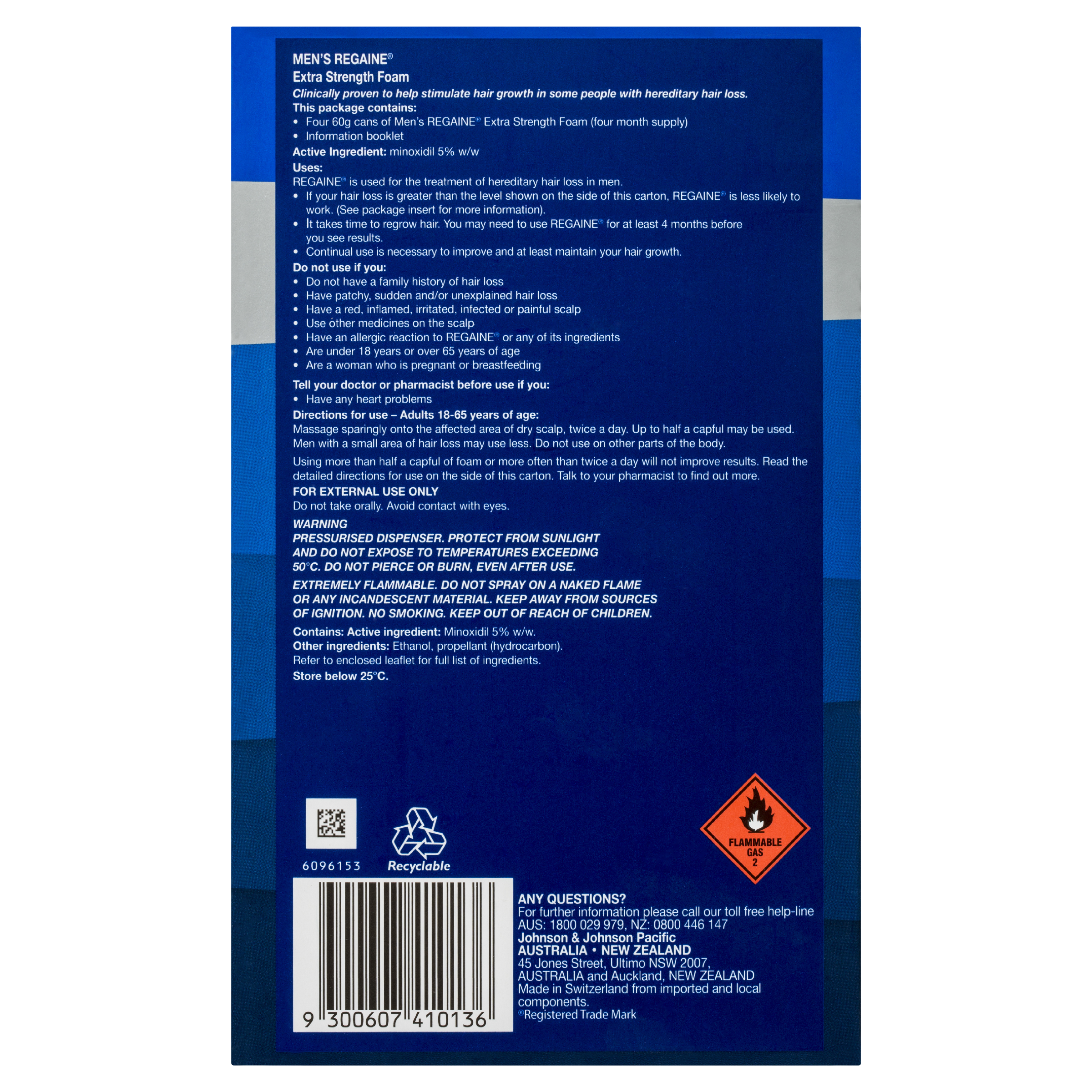 REGAINE MENS EXTRA STRENGTH TREATMENT FOAM 5% 60G 4 PACK - Image 4