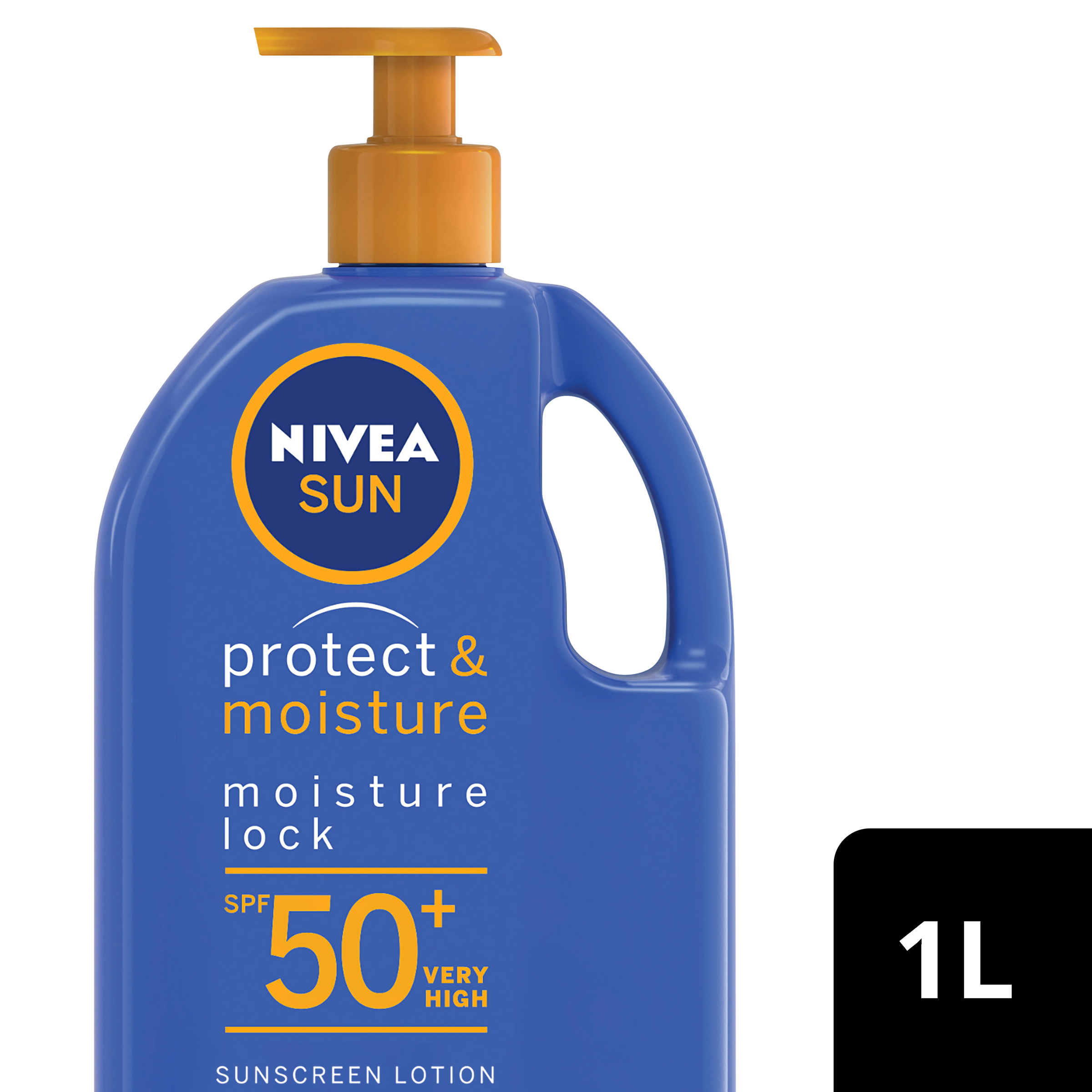 NIVEA PROTECT & MOISTURE SUNSCREEN LOTION SPF50+ 1 LITRE - Image 9