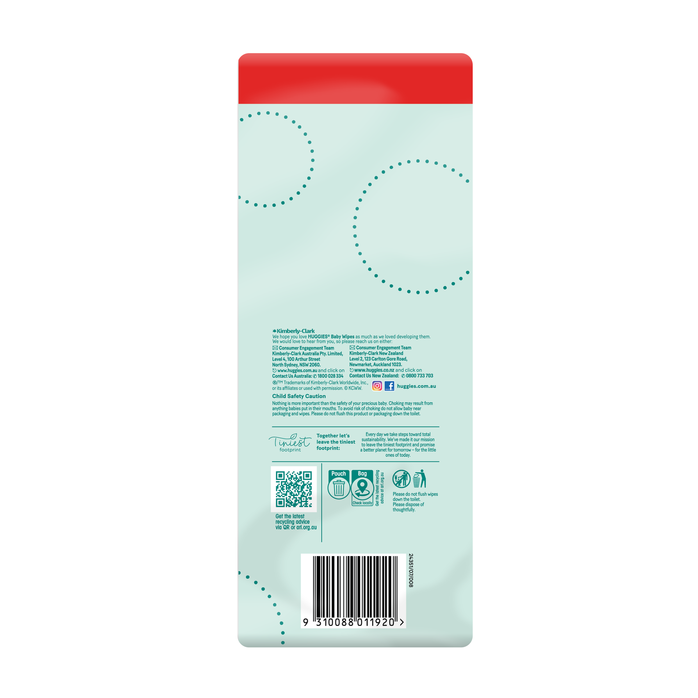 HUGGIES THICK BABY WIPES FRAGRANCE FREE 240 PACK - Image 3