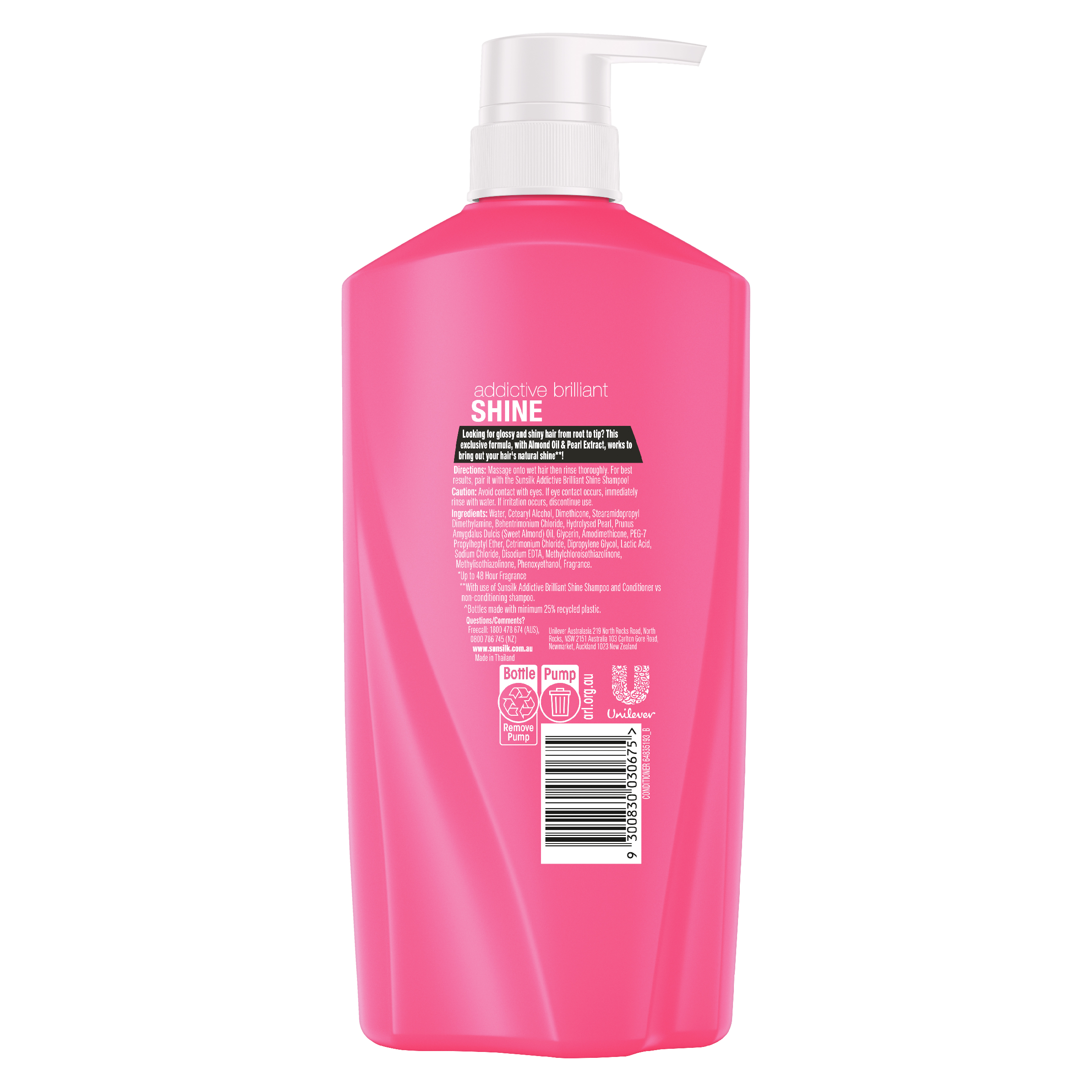 SUNSILK CONDITIONER ADDICTIVE BRILLIANT SHINE 700ML - Image 2
