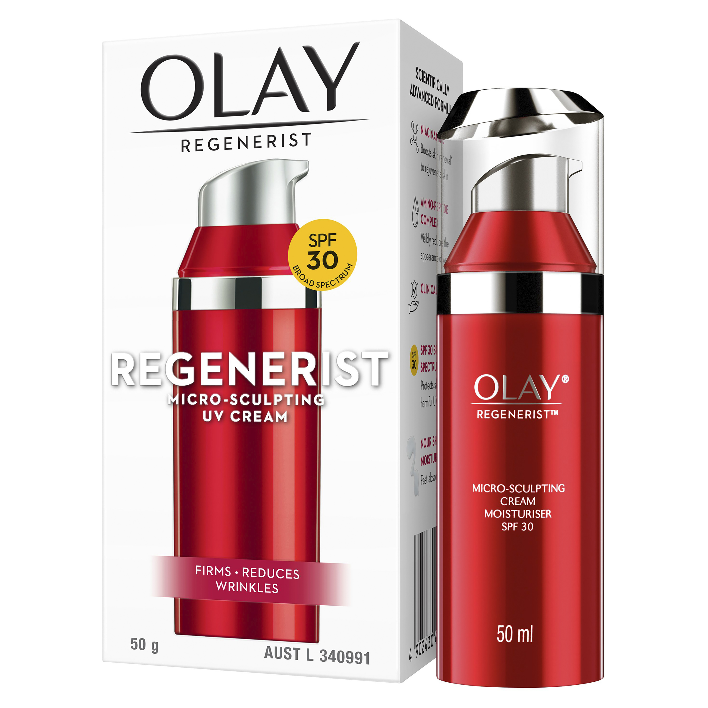 OLAY REGENERIST MICROSCULPTING CREAM SPF30 50ML - Image 8