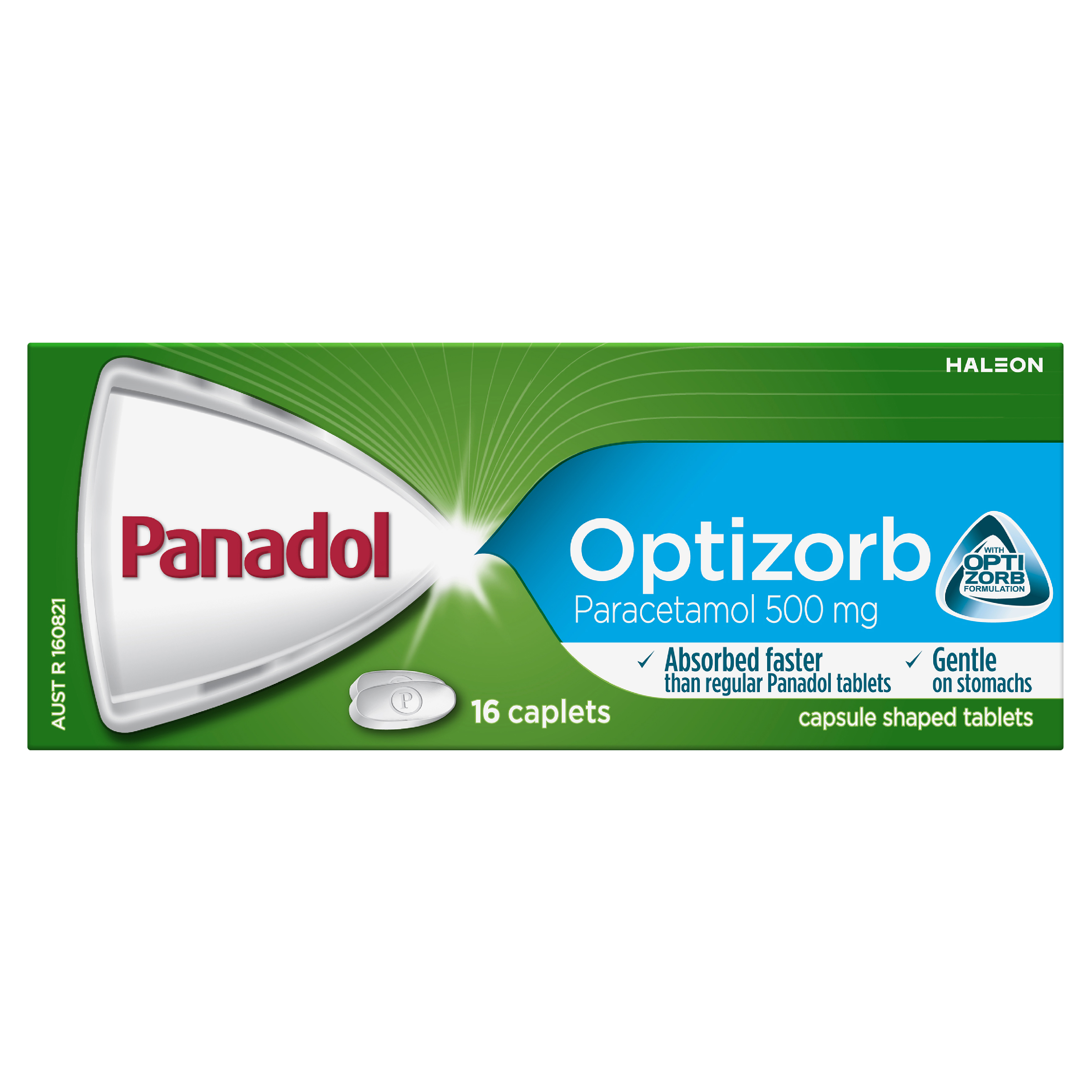 PANADOL OPTIZORB PARACETAMOL 500MG CAPLETS 16 - Image 2