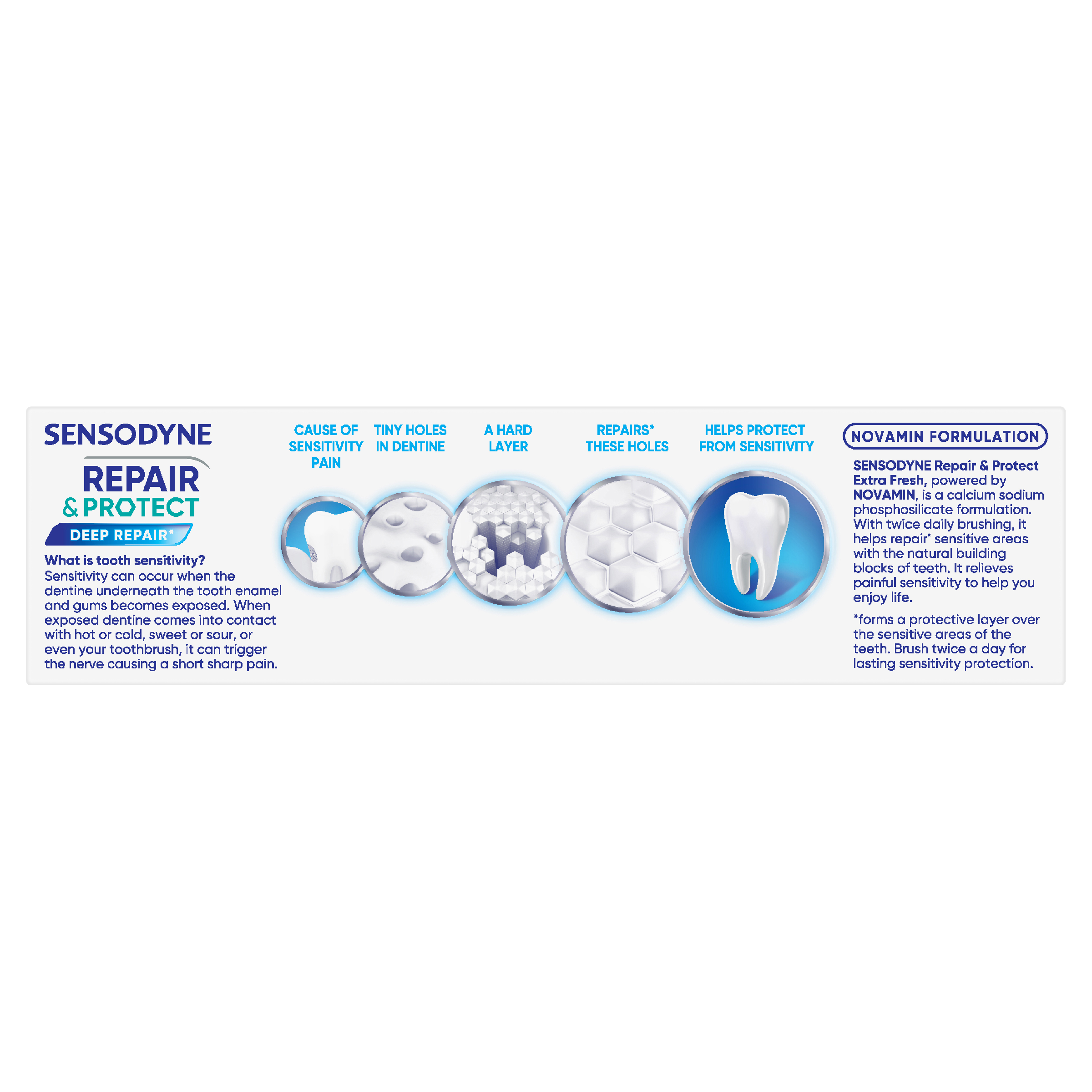 SENSODYNE REPAIR & PROTECT TOOTHPASTE NOVAMIN® EXTRA FRESH 100G - Image 4