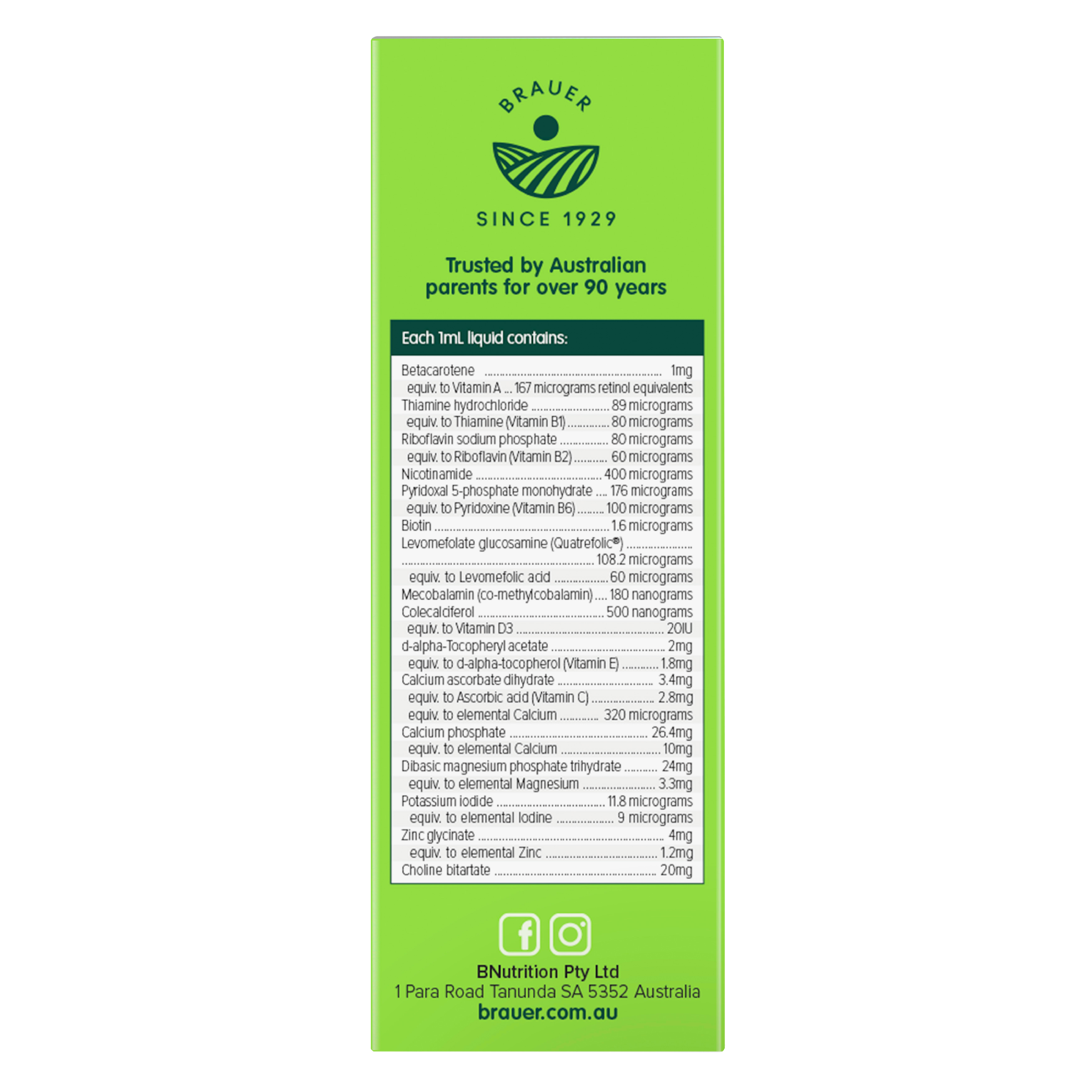 BRAUER BABY & KIDS MULTIVITAMIN LIQUID FOR TODDLERS 100ML - Image 6