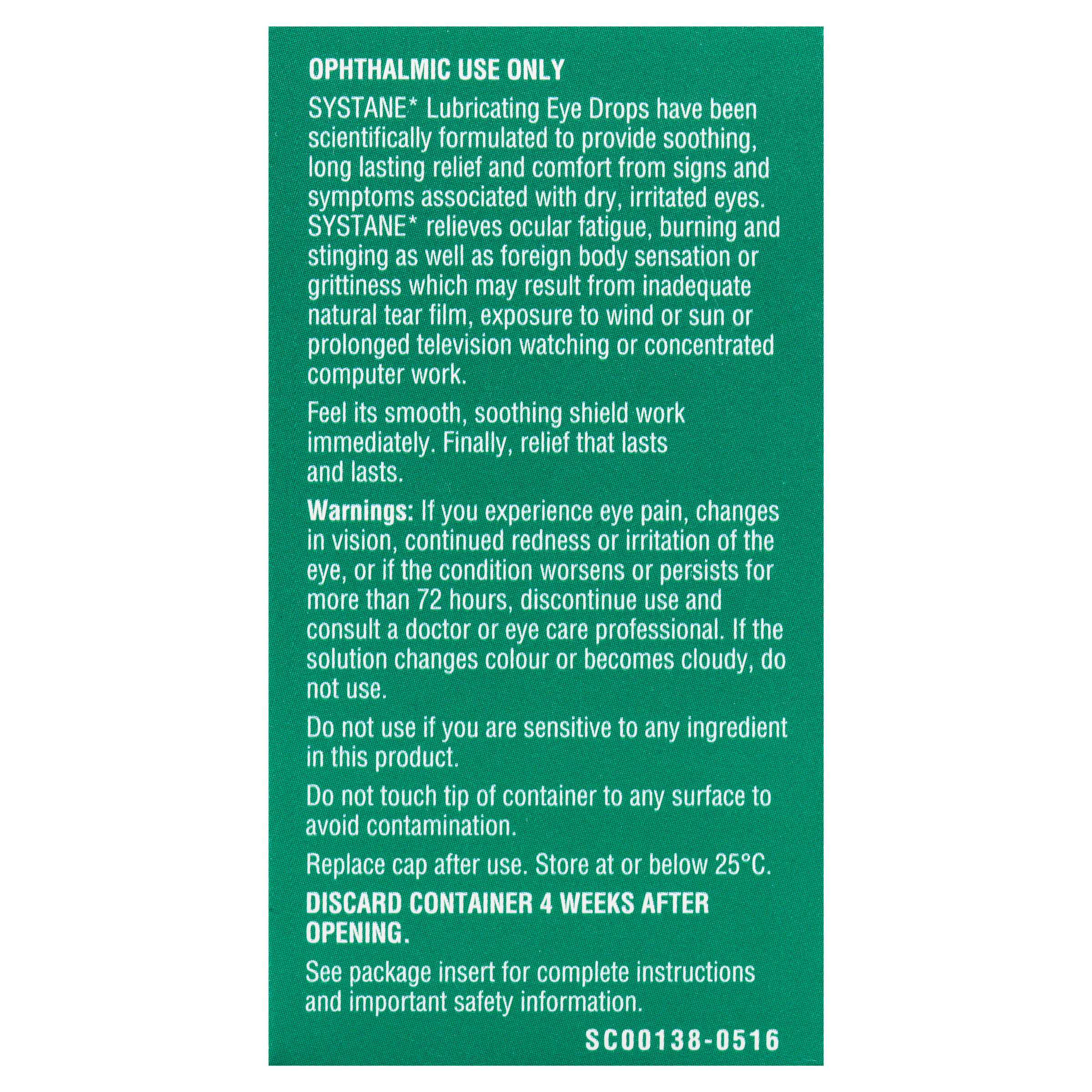SYSTANE ORIGINAL LUBRICANT EYE DROPS 15ML - Image 4