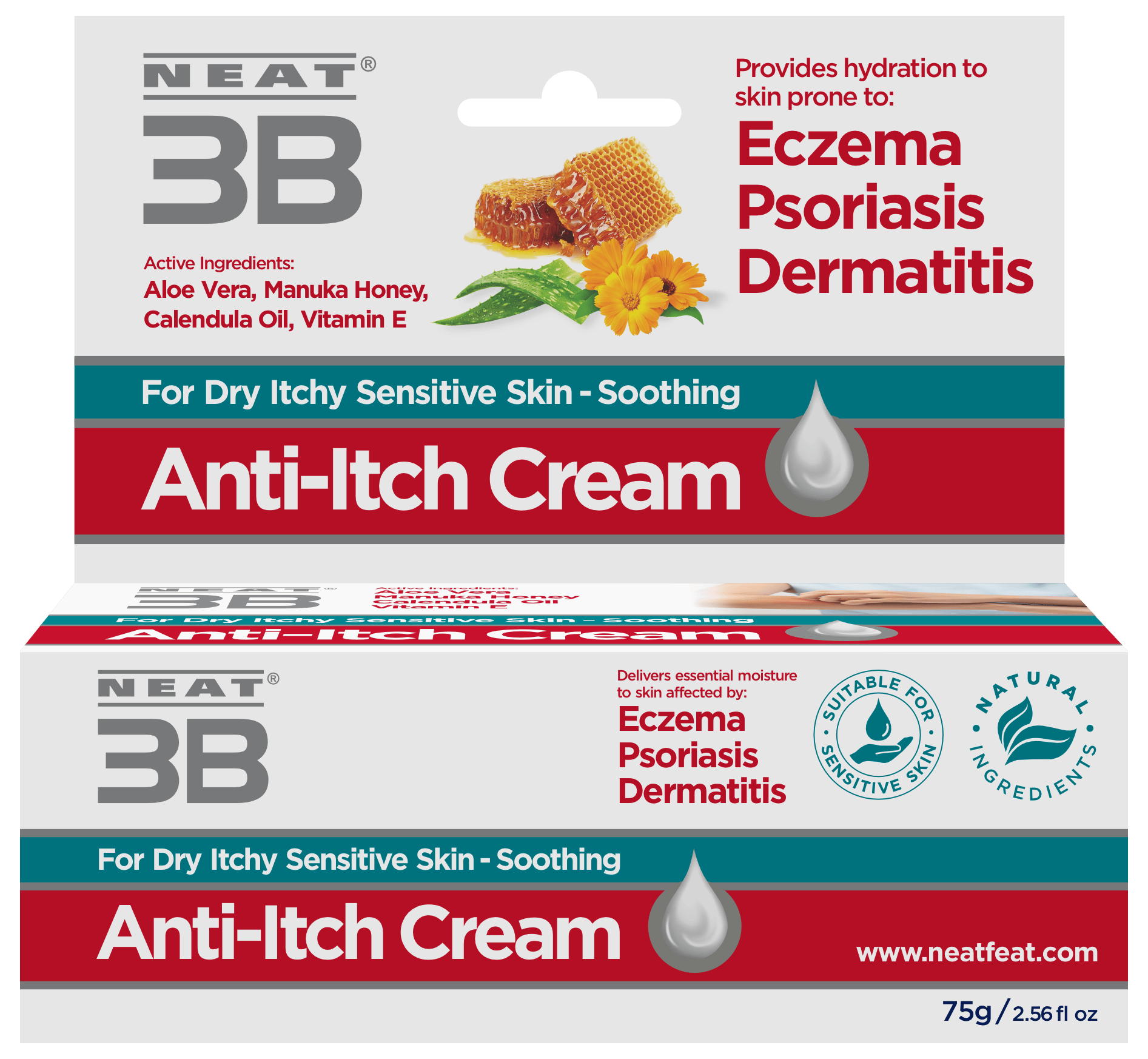 NEAT FEAT 3B ANTI-ITCH CREAM 75G