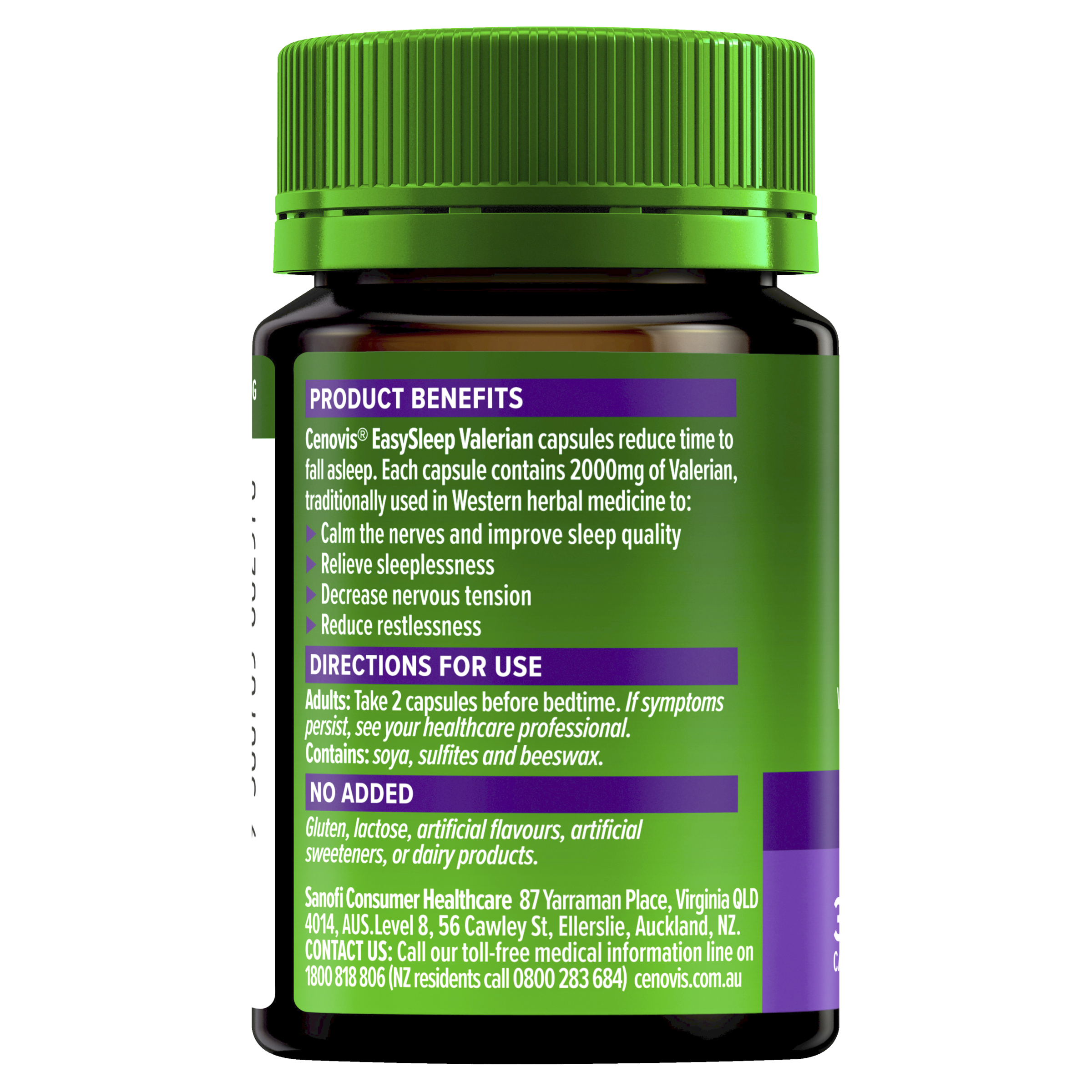 CENOVIS EASYSLEEP VALERIAN 30 CAPSULES - Image 2