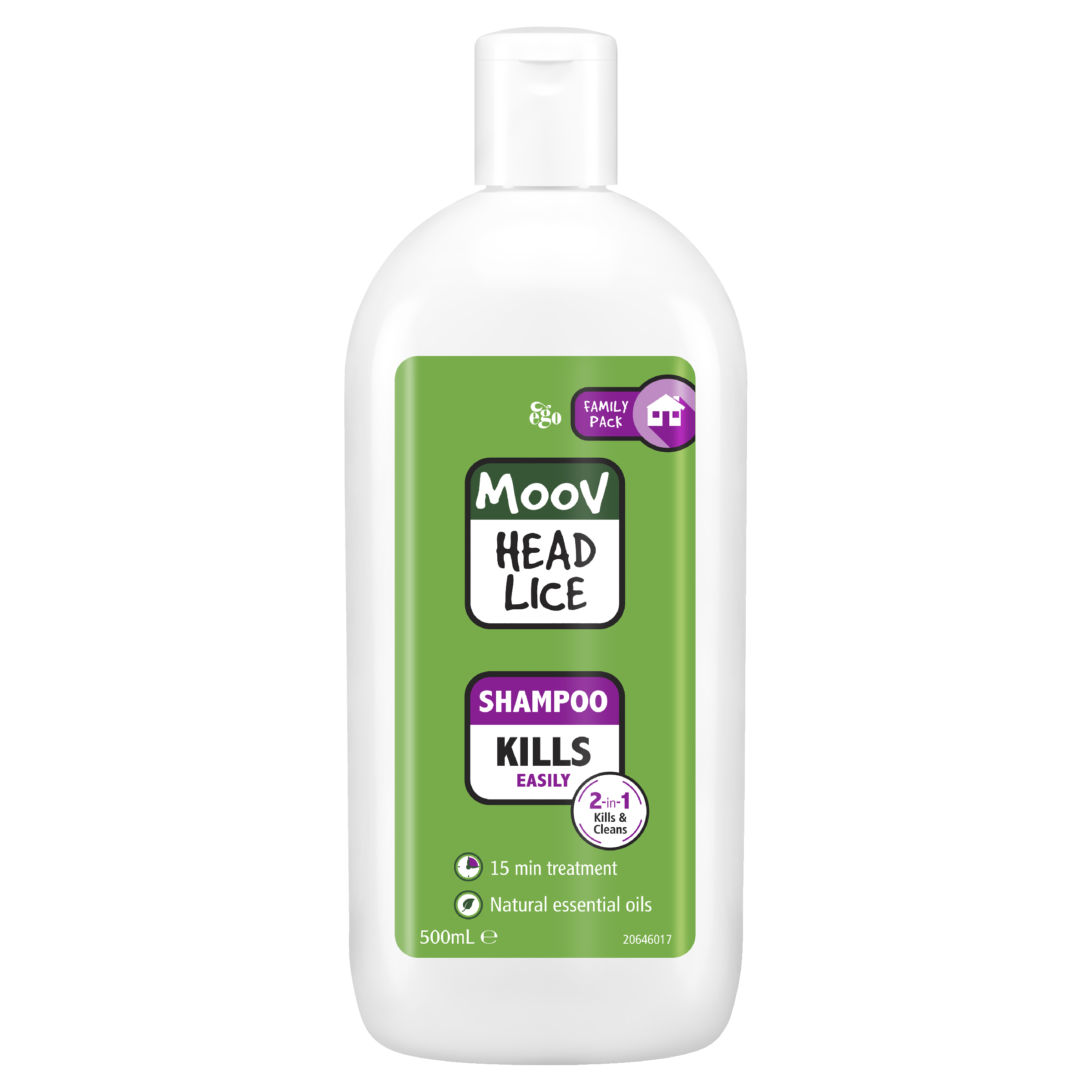 EGO MOOV HEAD LICE SHAMPOO 500ML - Image 2