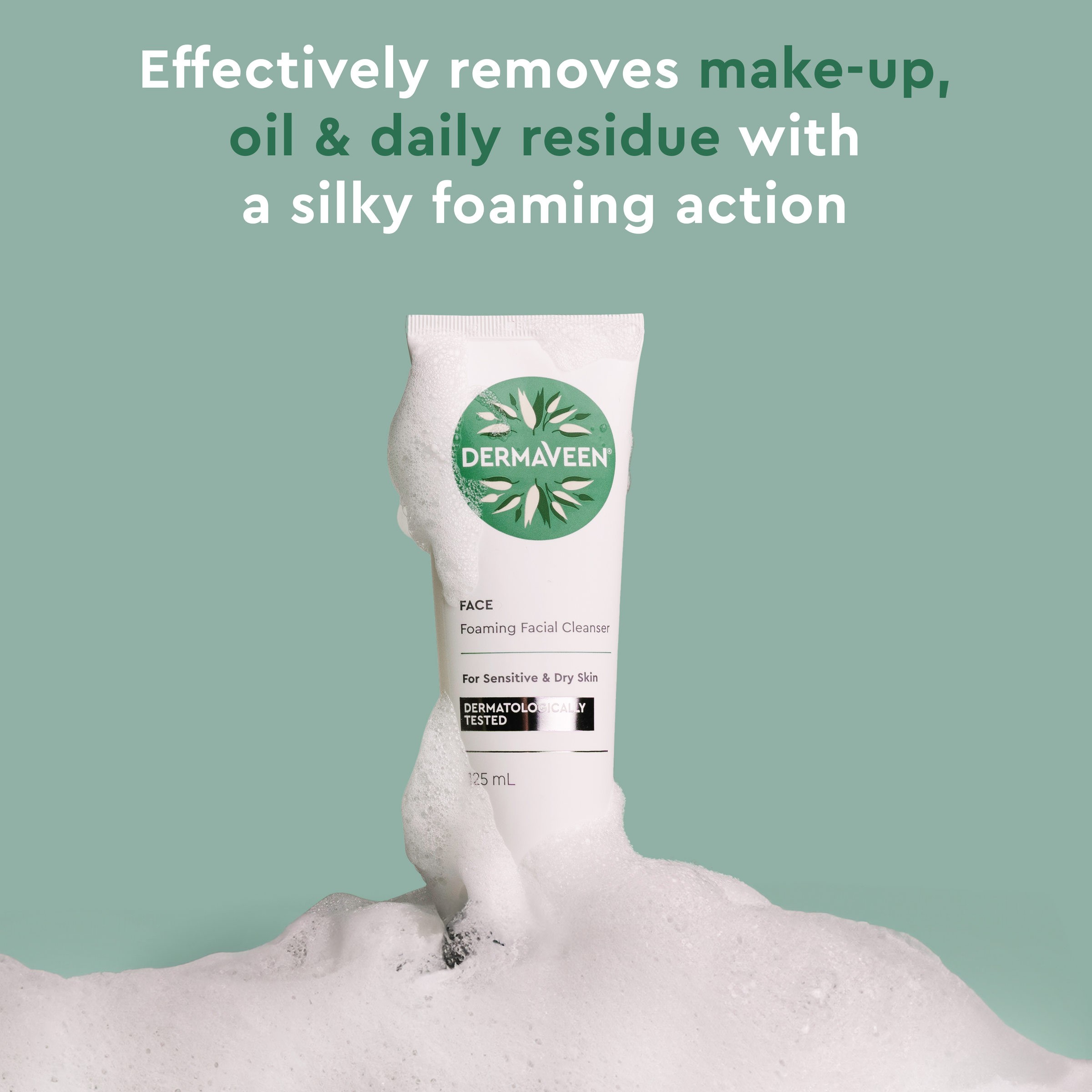 DERMAVEEN FOAMING FACIAL CLEANSER 125ML - Image 7