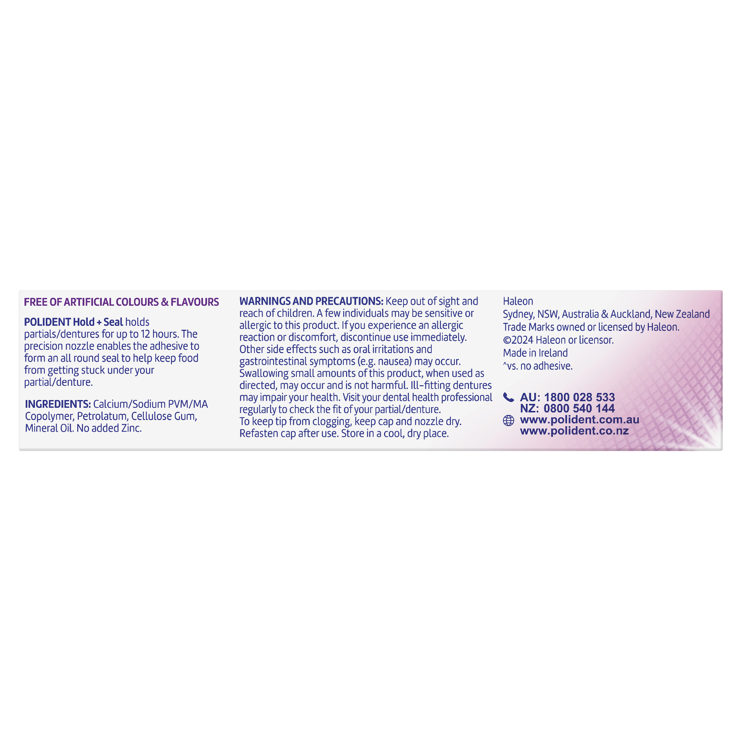 POLIDENT DENTURE ADHESIVE HOLD & SEAL CREAM 40G - Image 7