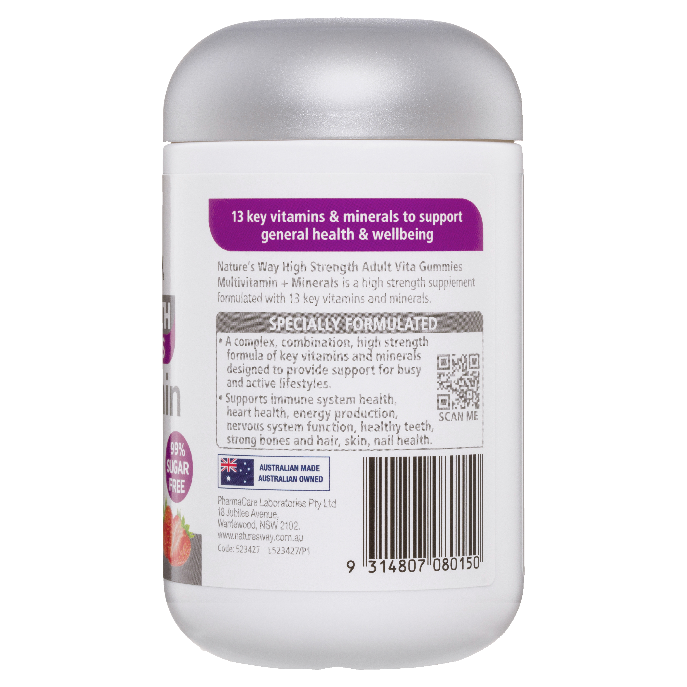NATURES WAY ADULT VITA GUMMIES MULTIVITAMIN + MINERALS 65 - Image 2