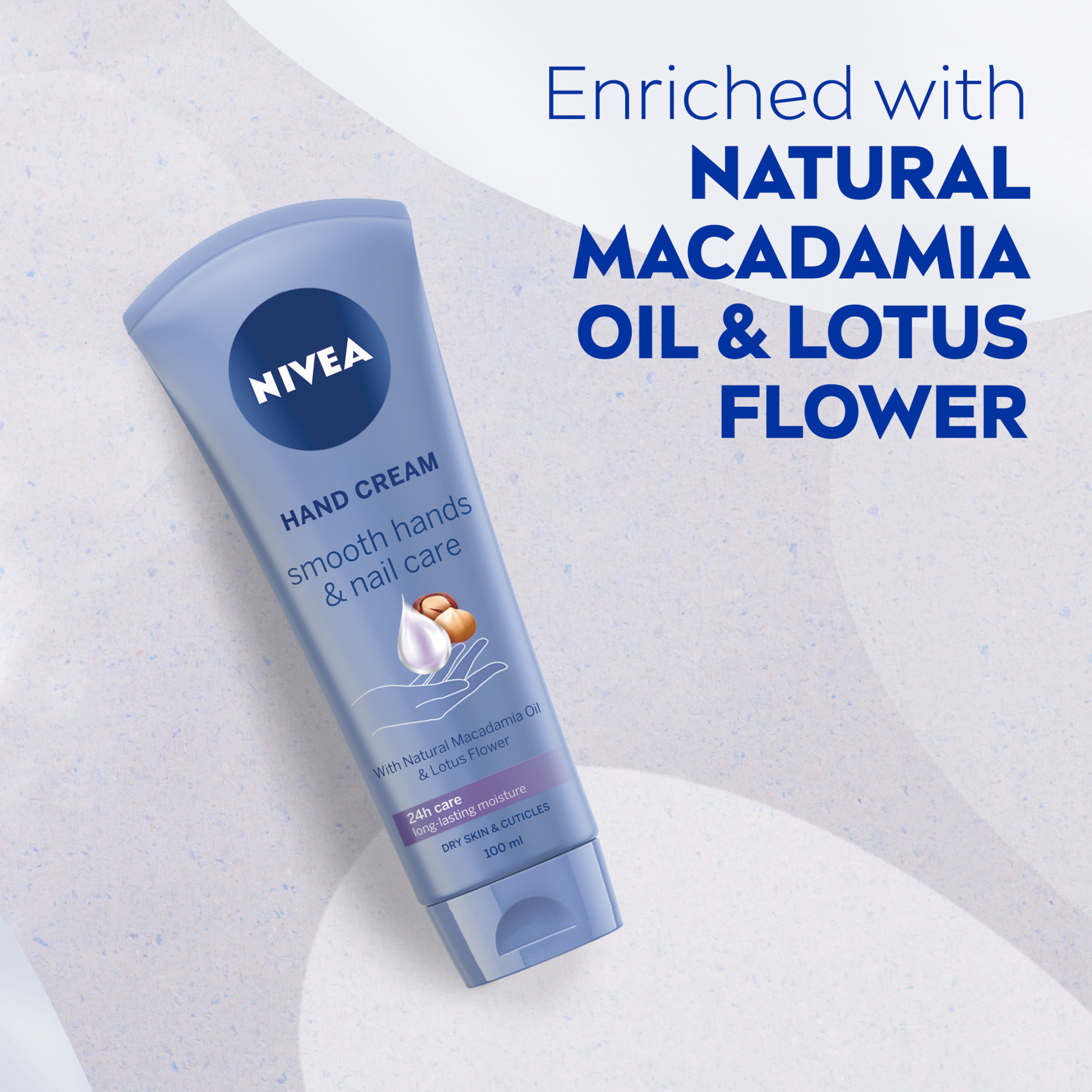 NIVEA SMOOTH HAND & NAIL CARE HAND CREAM 100ML - Image 5