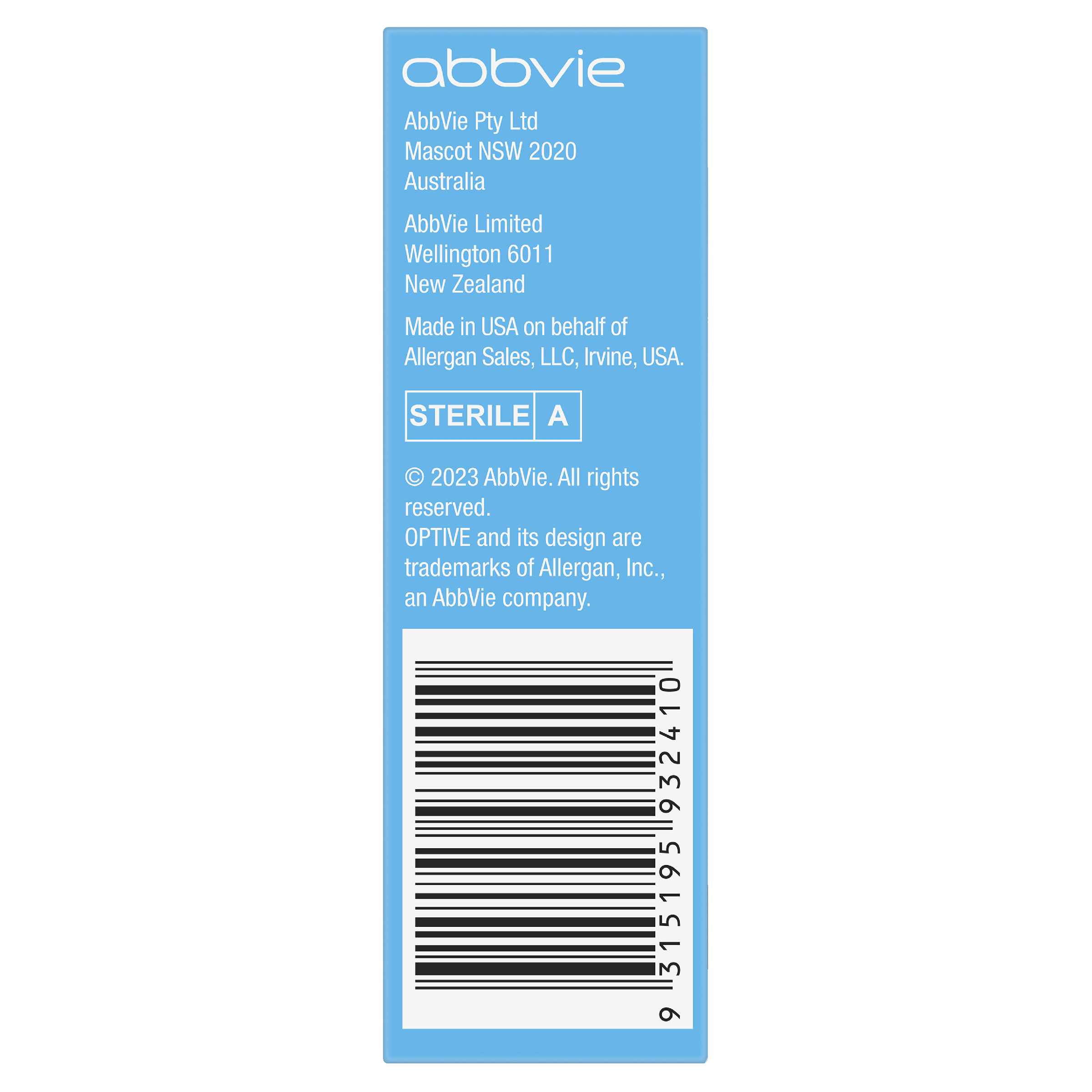 OPTIVE LUBRICANT EYE DROPS 15ML - Image 3
