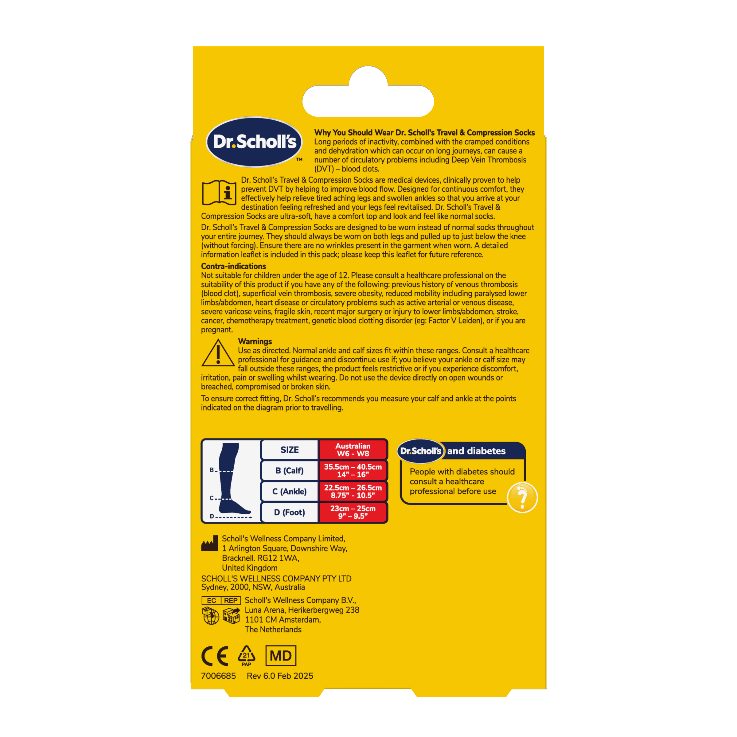 SCHOLL TRAVEL AND COMPRESSION SOCKS NATURAL SMALL - Image 2