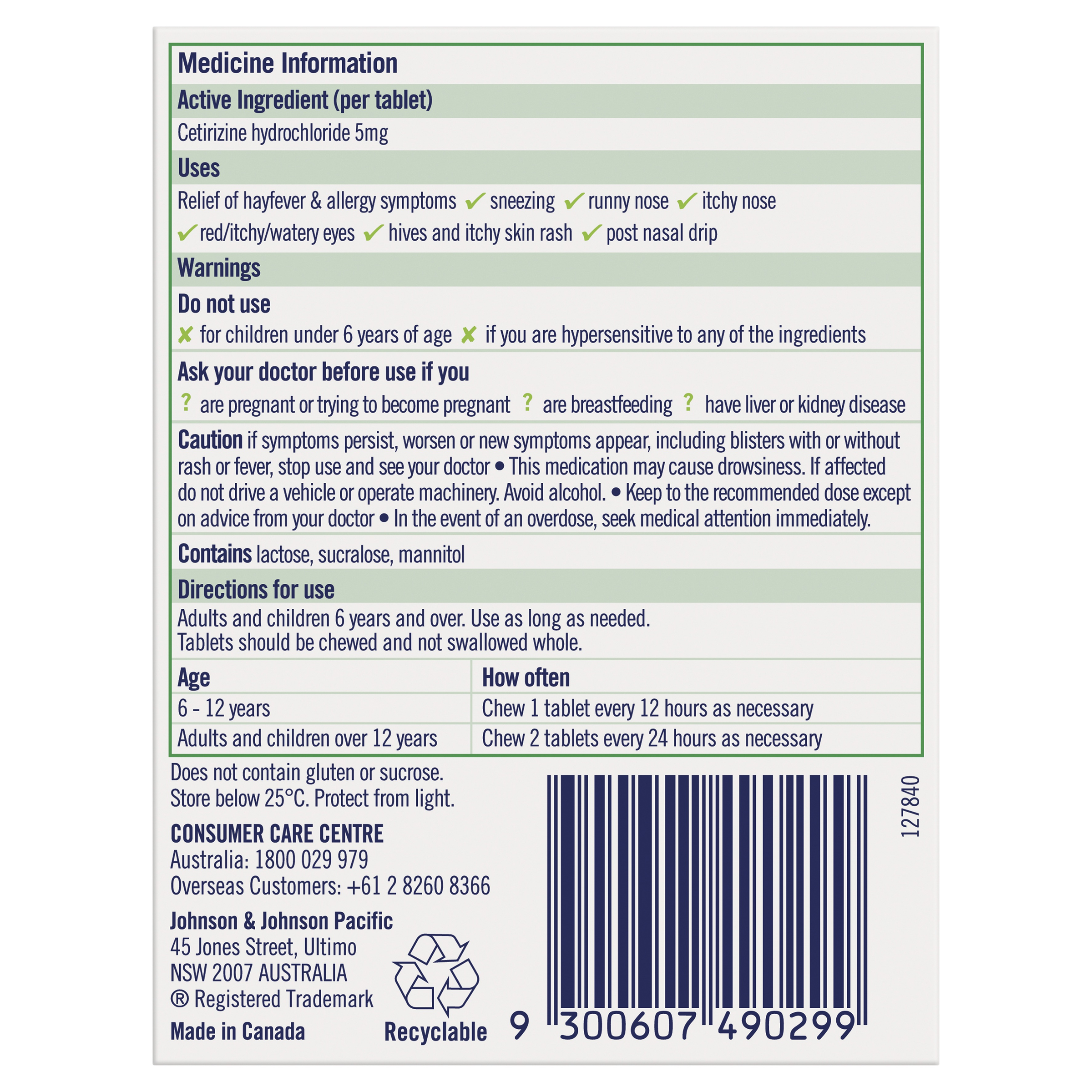 ZYRTEC KIDS 5MG GRAPE 10 CHEWABLE TABLETS - Image 4