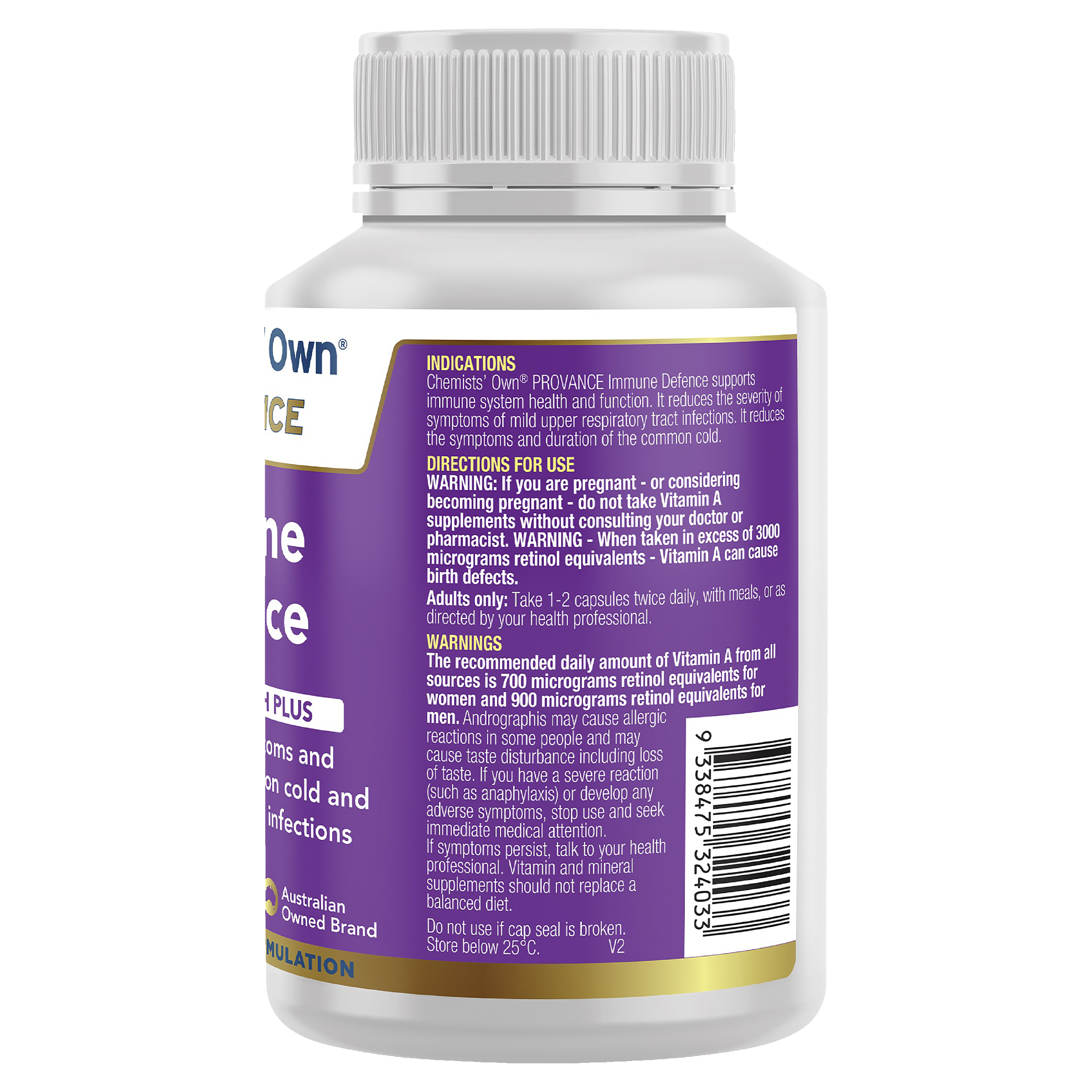 Chemists Own Provance Immune Defence 60 Tablets - Image 2