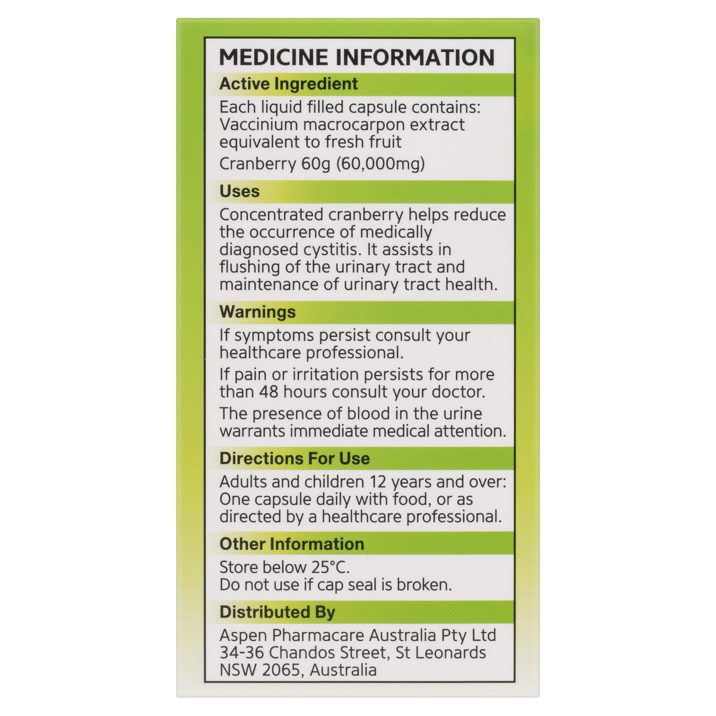 URAL HIGH STRENGTH CRANBERRY 60000MG CAPSULES 30 - Image 3