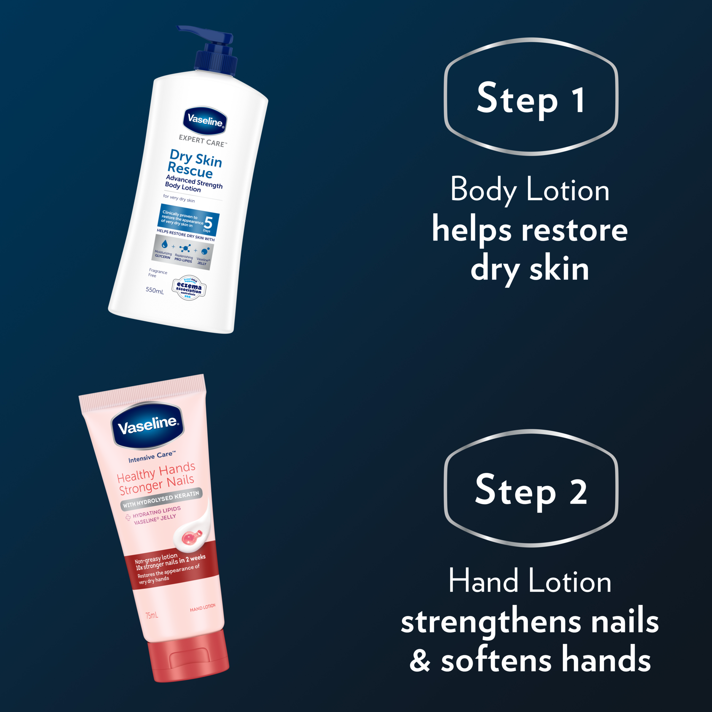 VASELINE EXPERT CARE ADVANCED STRENGTH BODY LOTION 550ML - Image 5