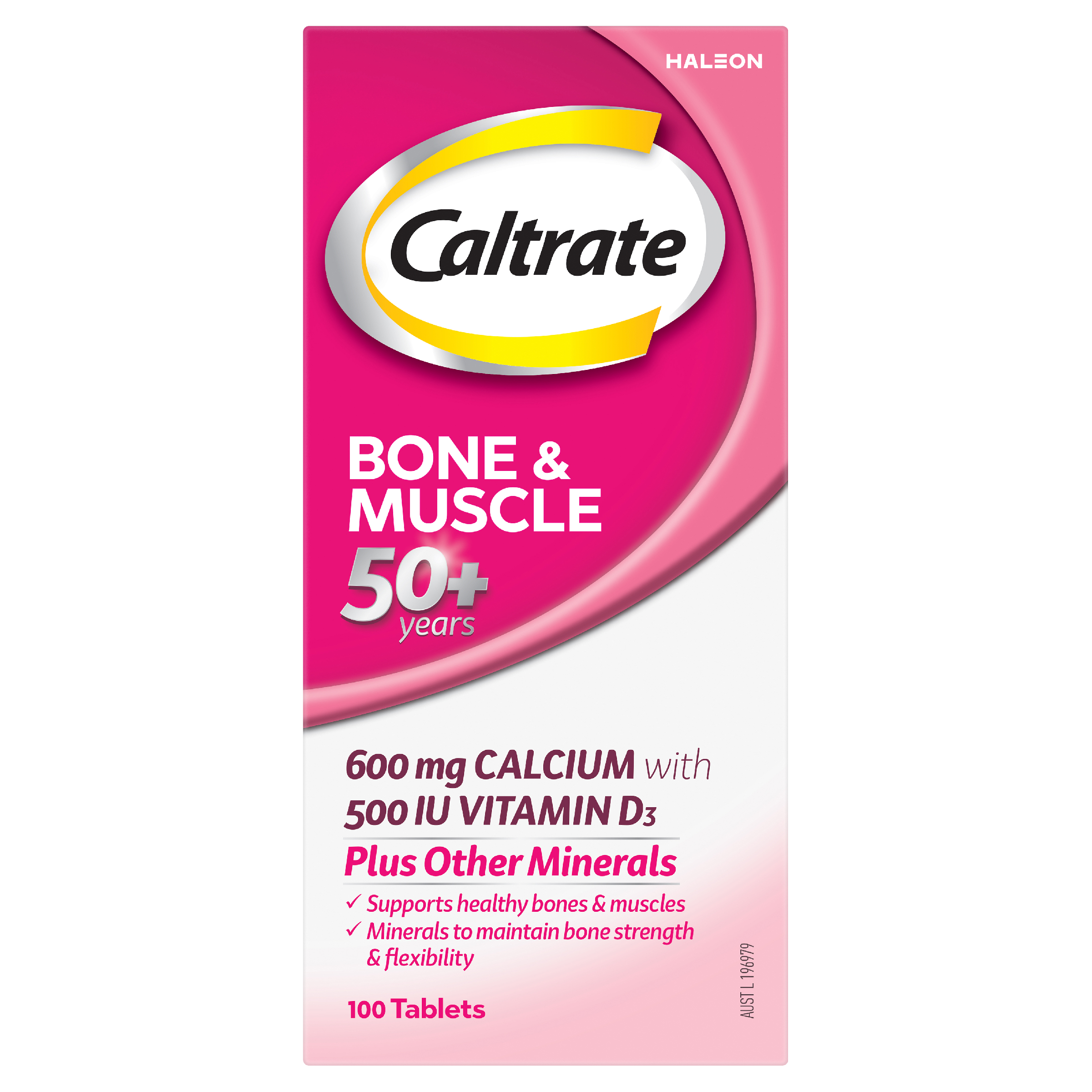 CALTRATE BONE & MUSCLE 50+ 100 TABLETS - Image 2