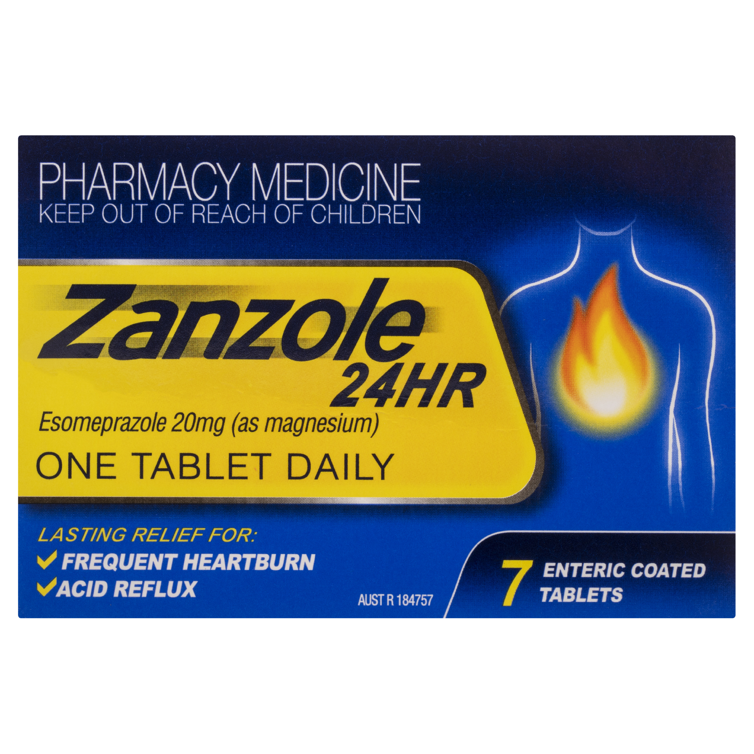 ZANZOLE 24HR 20MG 7 TABLETS - Image 2