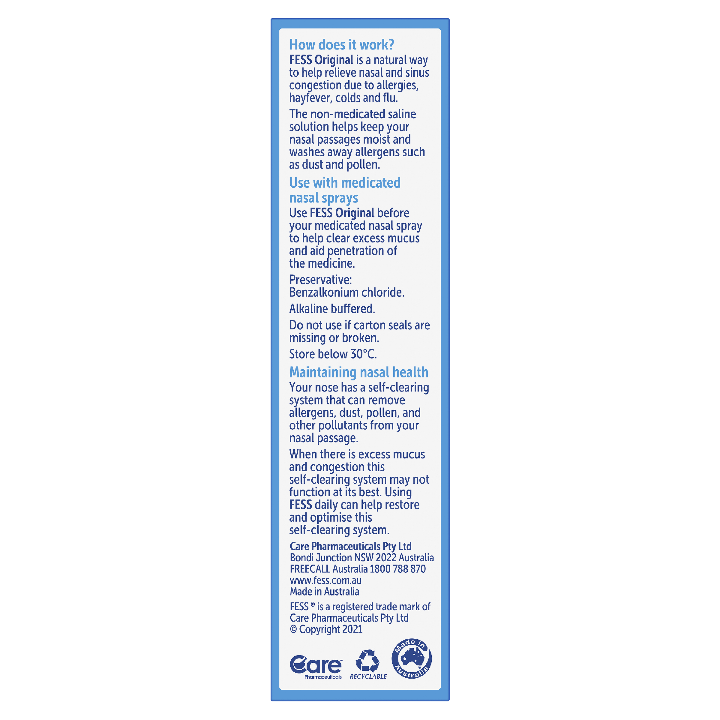 FESS NASAL SPRAY 30ML - Image 6