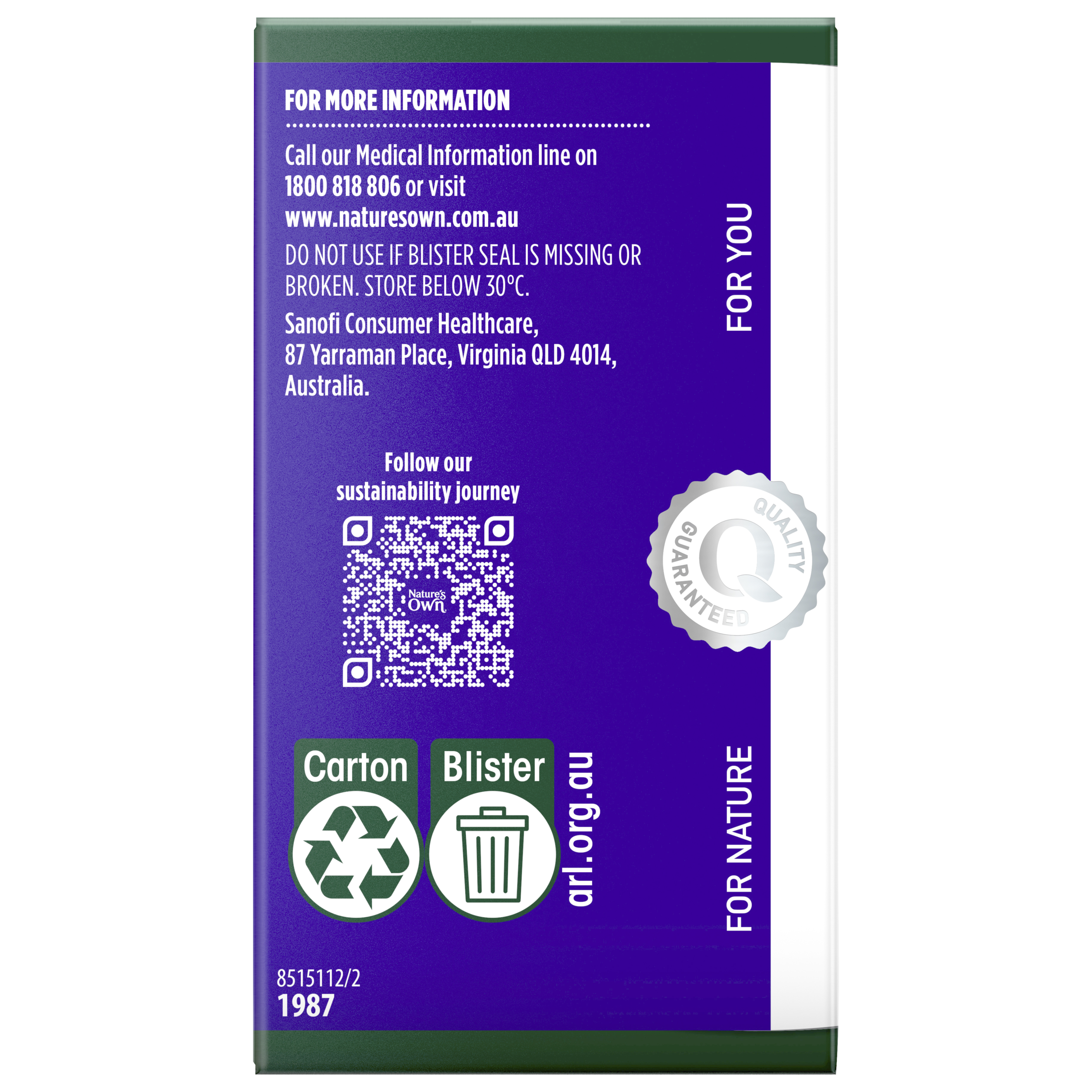 NATURES OWN COMPLETE SLEEP ADVANCED 60 TABLETS - Image 4