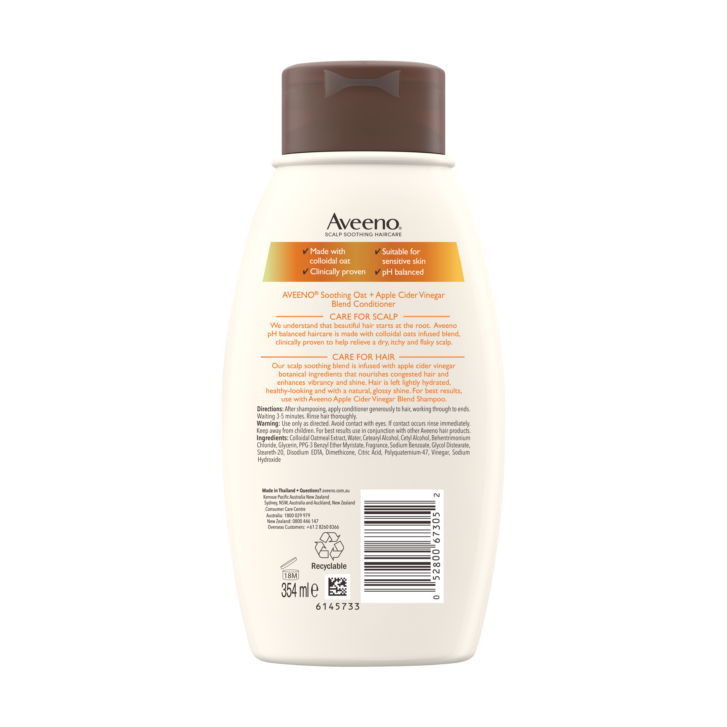 AVEENO CIDER VINEGAR CONDITIONER 354ML - Image 2