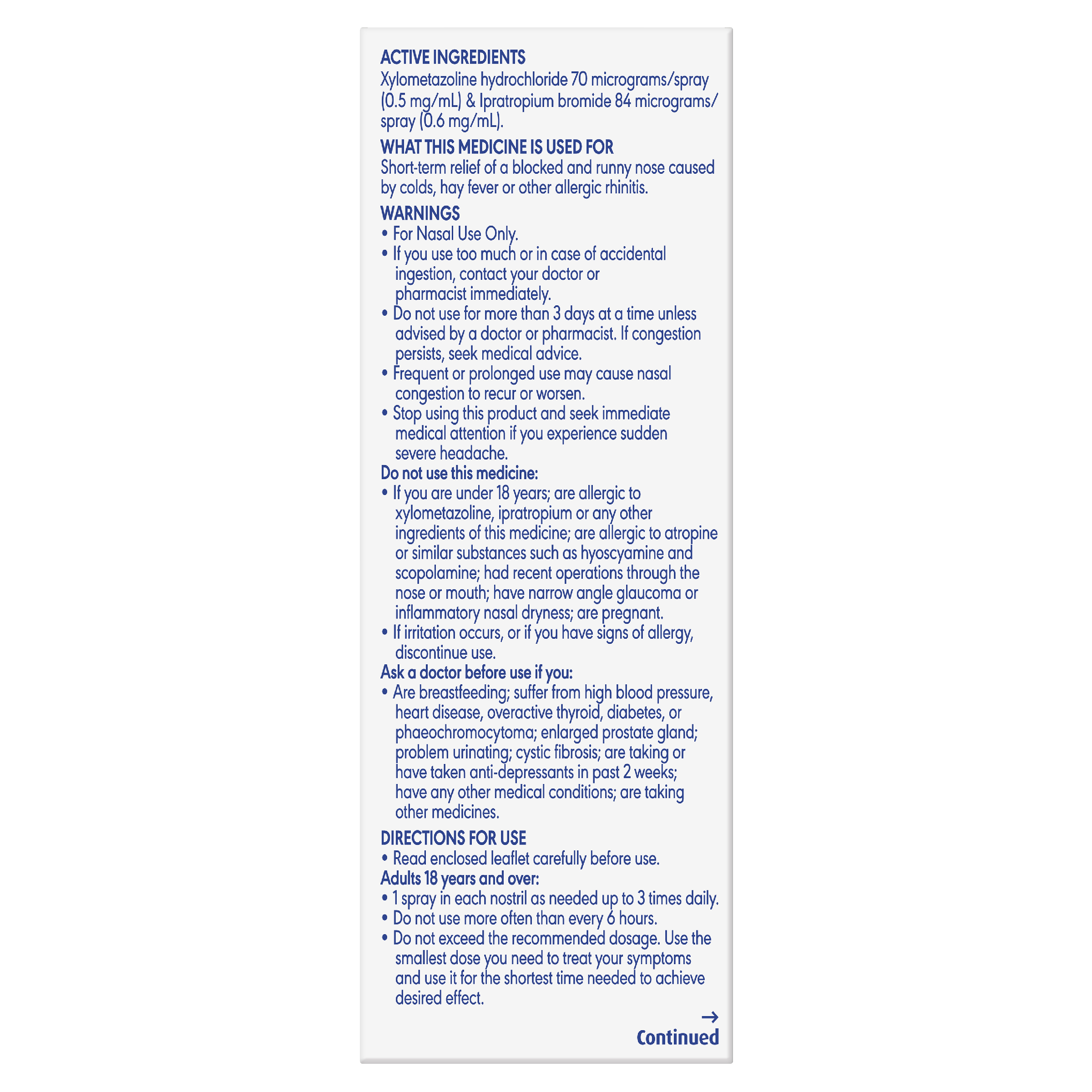 OTRIVIN PLUS ADULT METERED DOSE NASAL SPRAY 10ML - Image 4