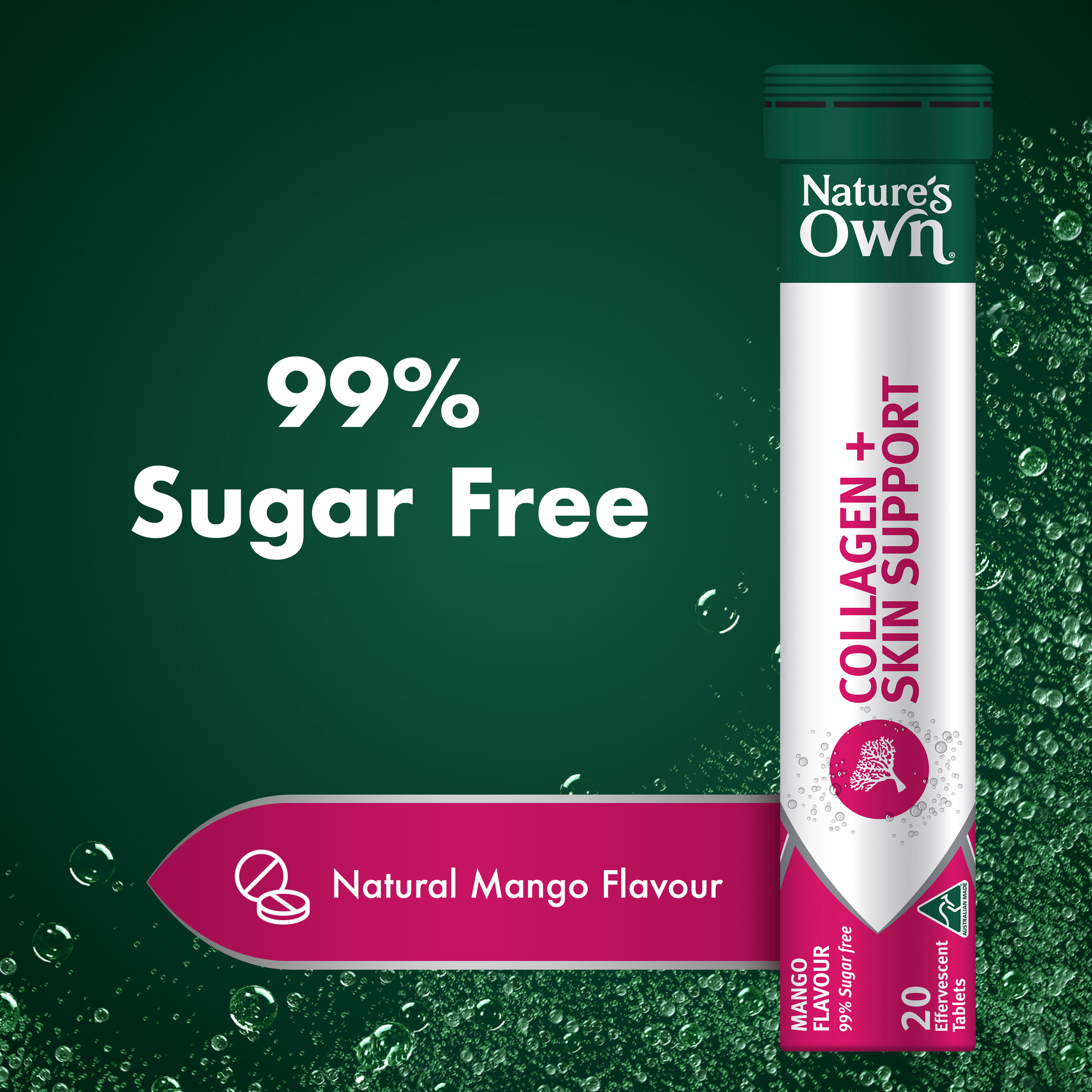 NATURES OWN COLLAGEN + SKIN SUPPORT 20 TABLETS - Image 5