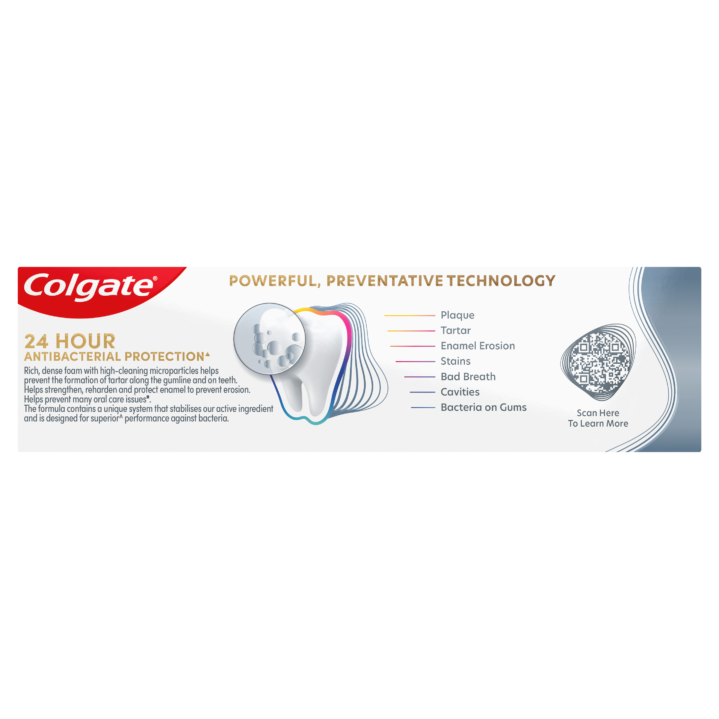 COLGATE TOOTHPASTE TOTAL ADVANCED CLEAN ANTIBACTERIAL 115G - Image 2