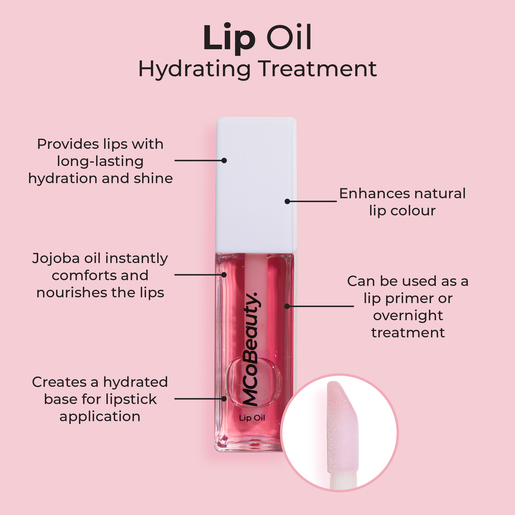 MCO BEAUTY LIP OIL HYDRATING TREATMENT SHEER ROSE 9ML - Image 2