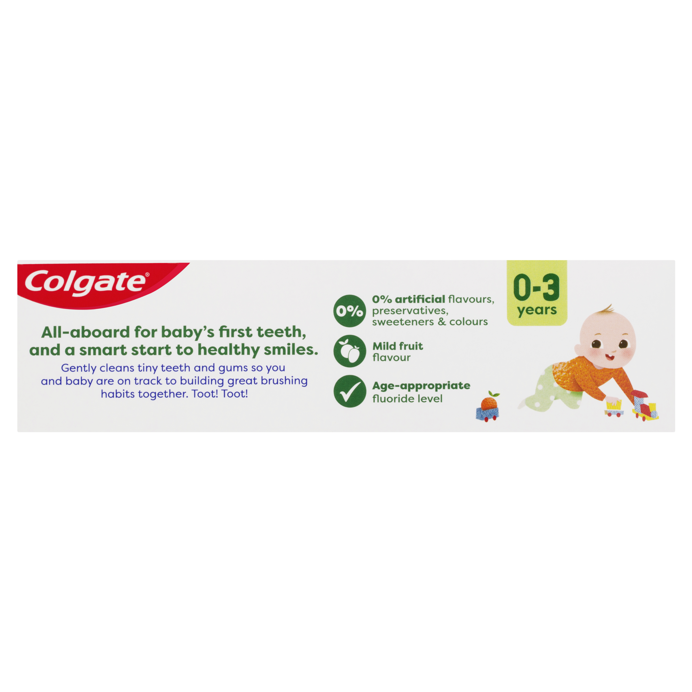COLGATE TOOTHPASTE KIDS MILD FRUIT 0-3 YEARS 80G - Image 4