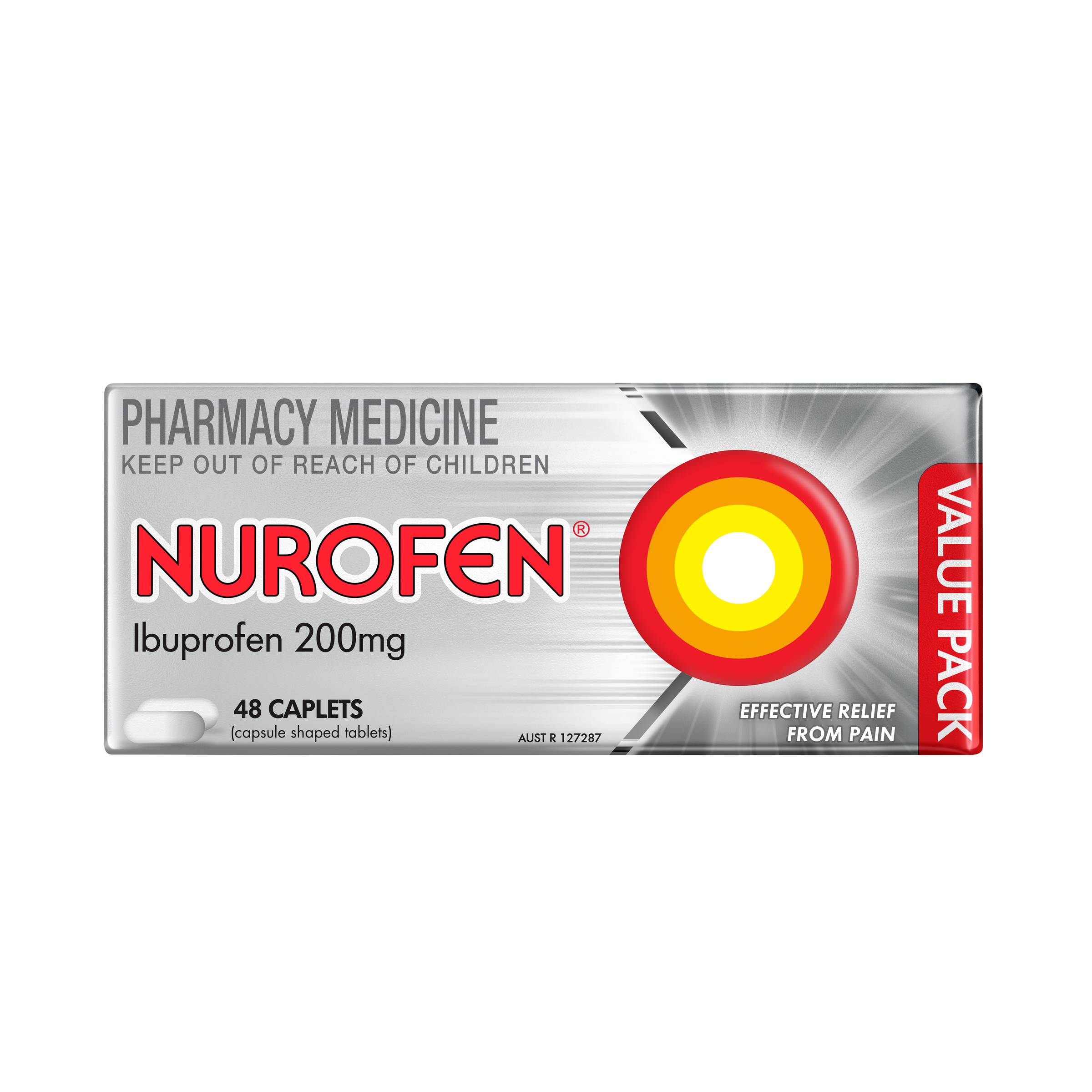 NUROFEN 200MG 48 CAPLETS - Image 2