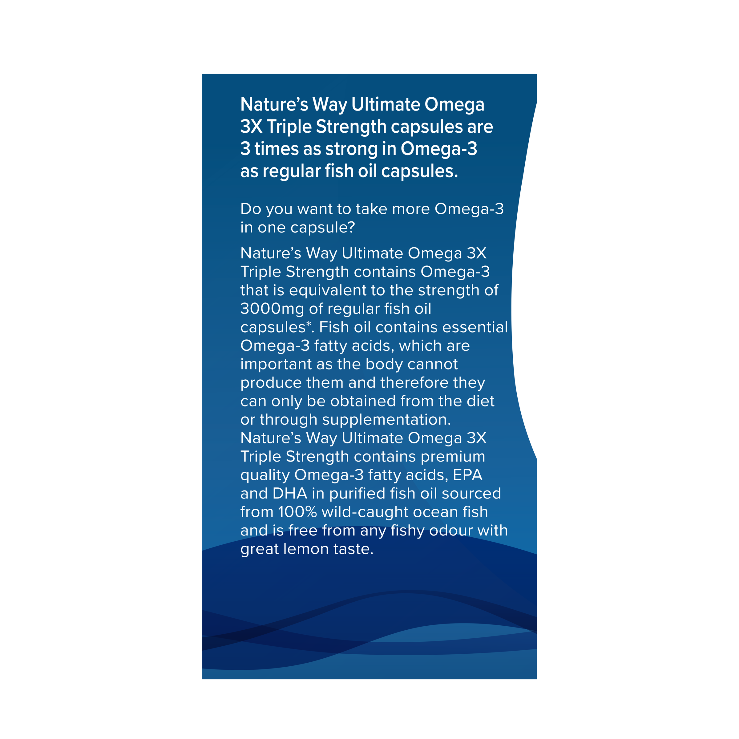 NATURES WAY ULTIMATE OMEGA TRIPLE STRENGTH 60 TABLETS - Image 2