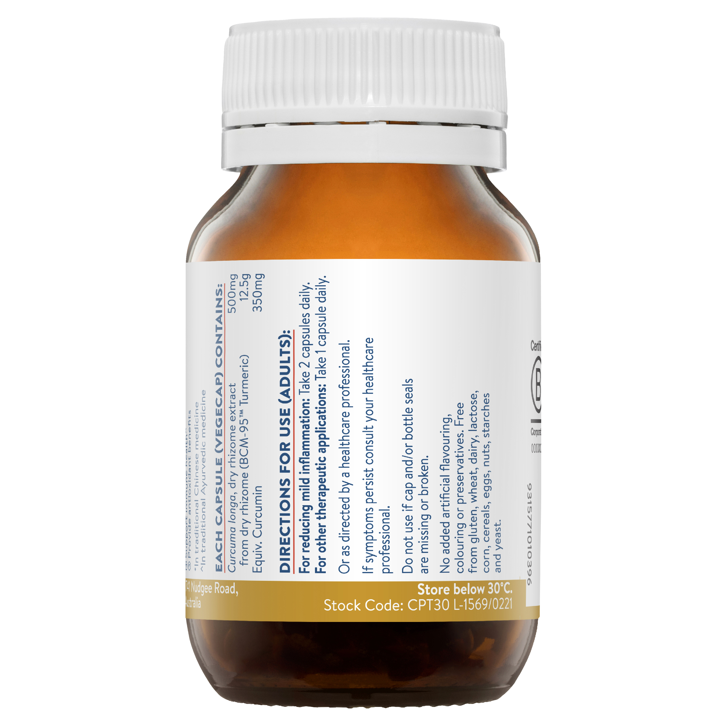 ETHICAL NUTRIENTS CURCUMIN PLUS 30 CAPSULES - Image 4