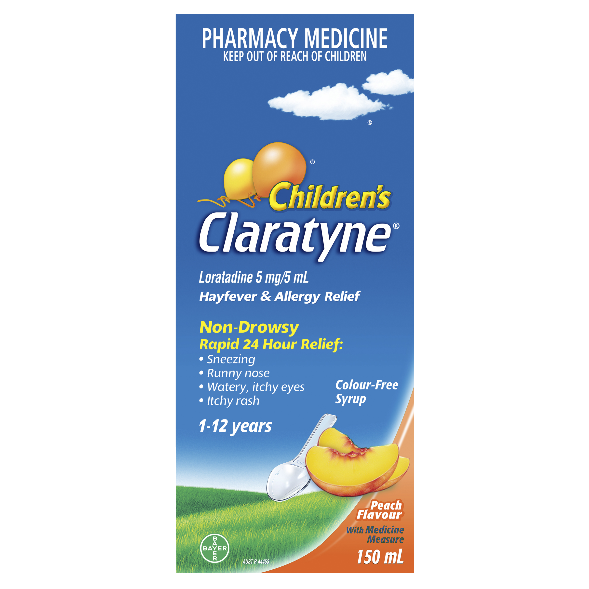 CLARATYNE CHILDRENS PEACH SYRUP 150ML - Image 4