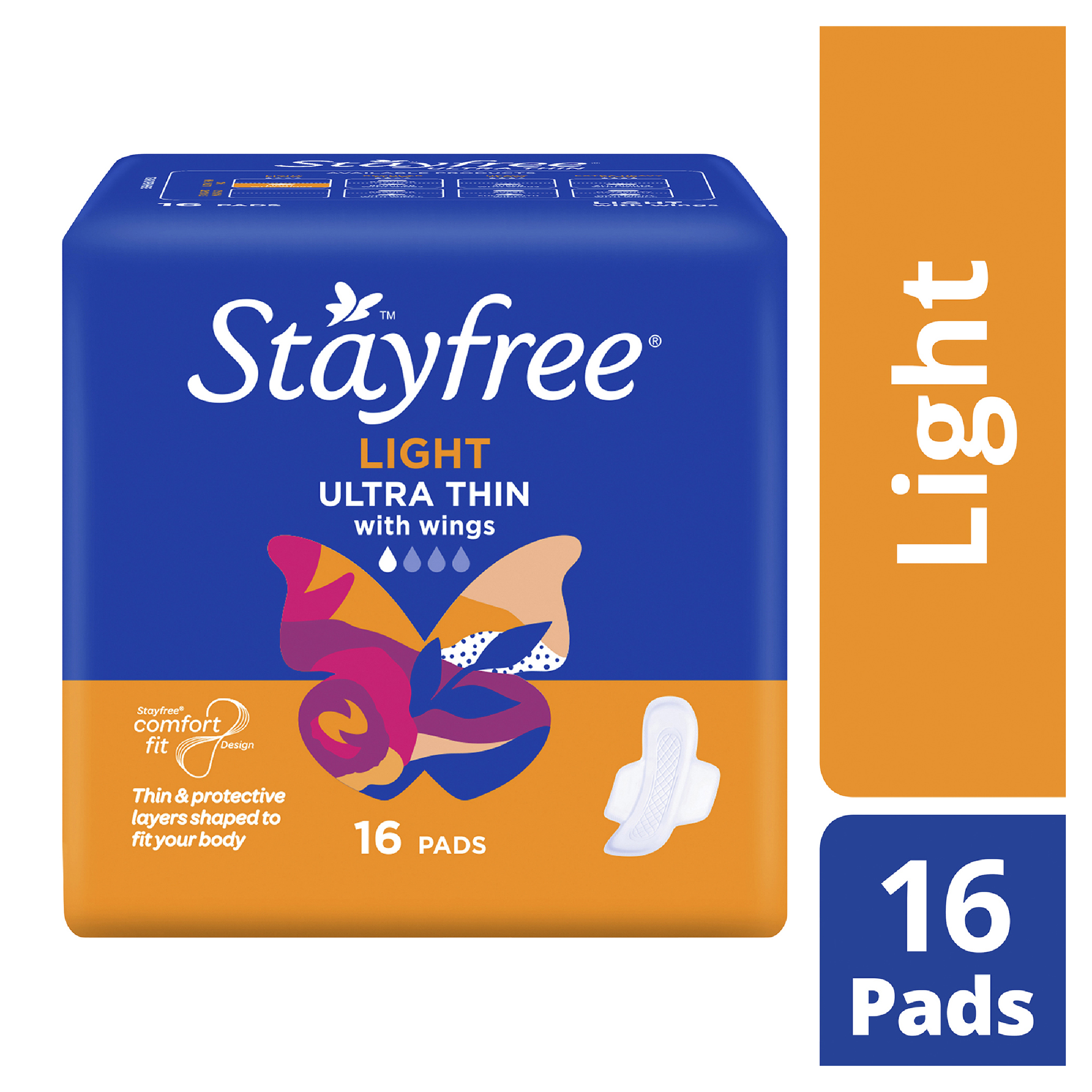 STAYFREE PADS ULTRA THIN LIGHT WINGS 16 PACK - Image 7