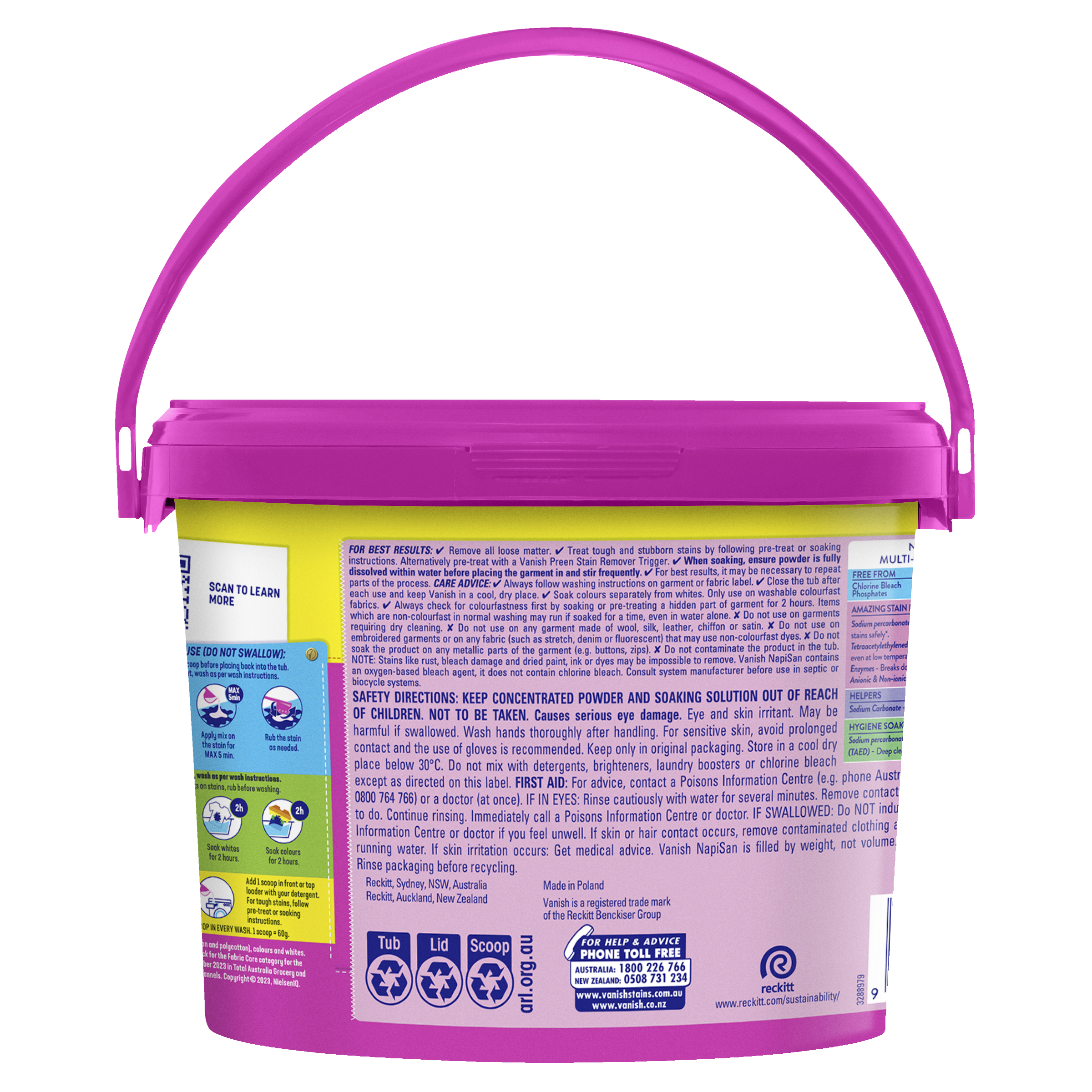 NAPISAN VANISH OXI ACTION STAIN REMOVER 3KG - Image 2