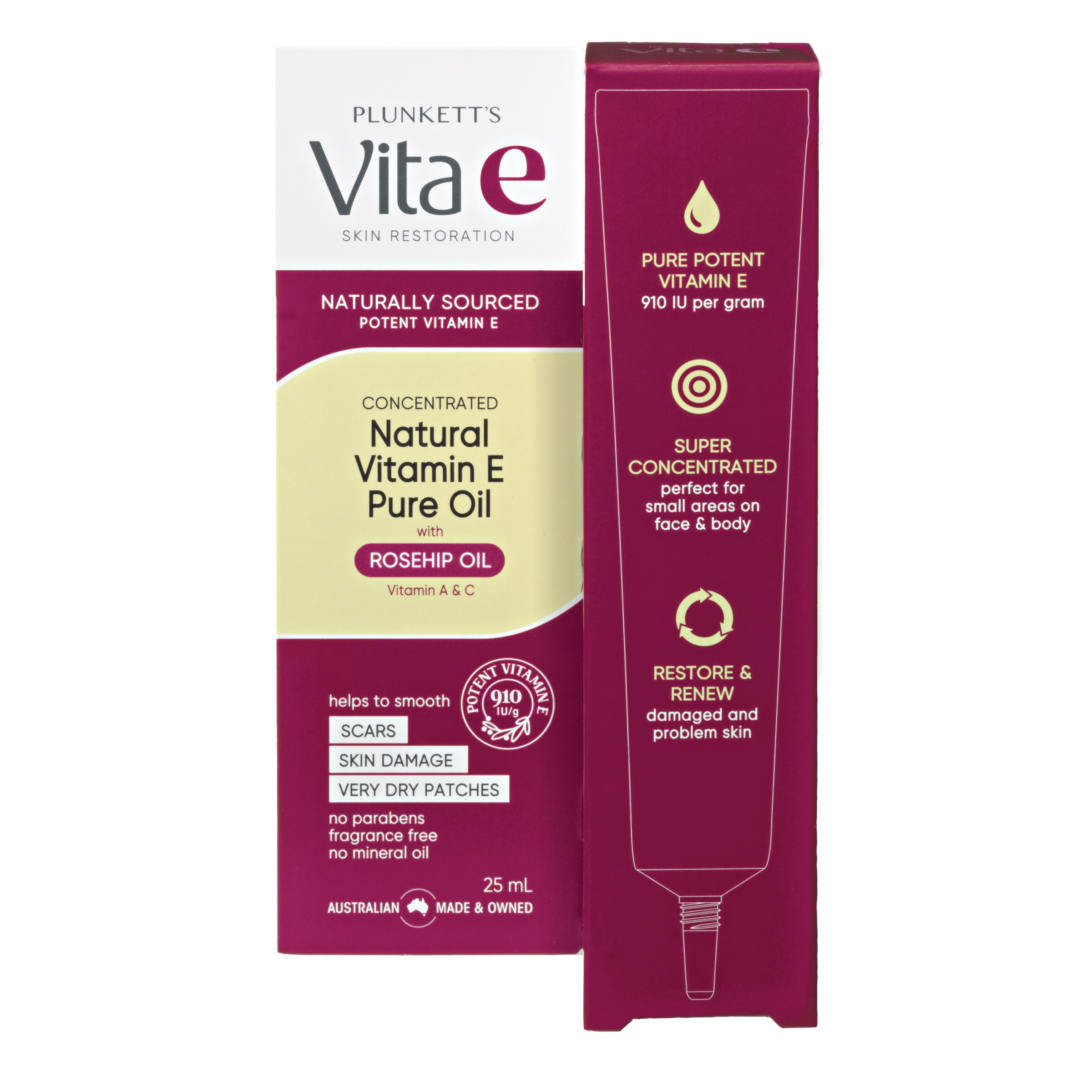 PLUNKETTS VITA E SUPER CONCENTRATED VITAMIN E OIL 25ML - Image 2