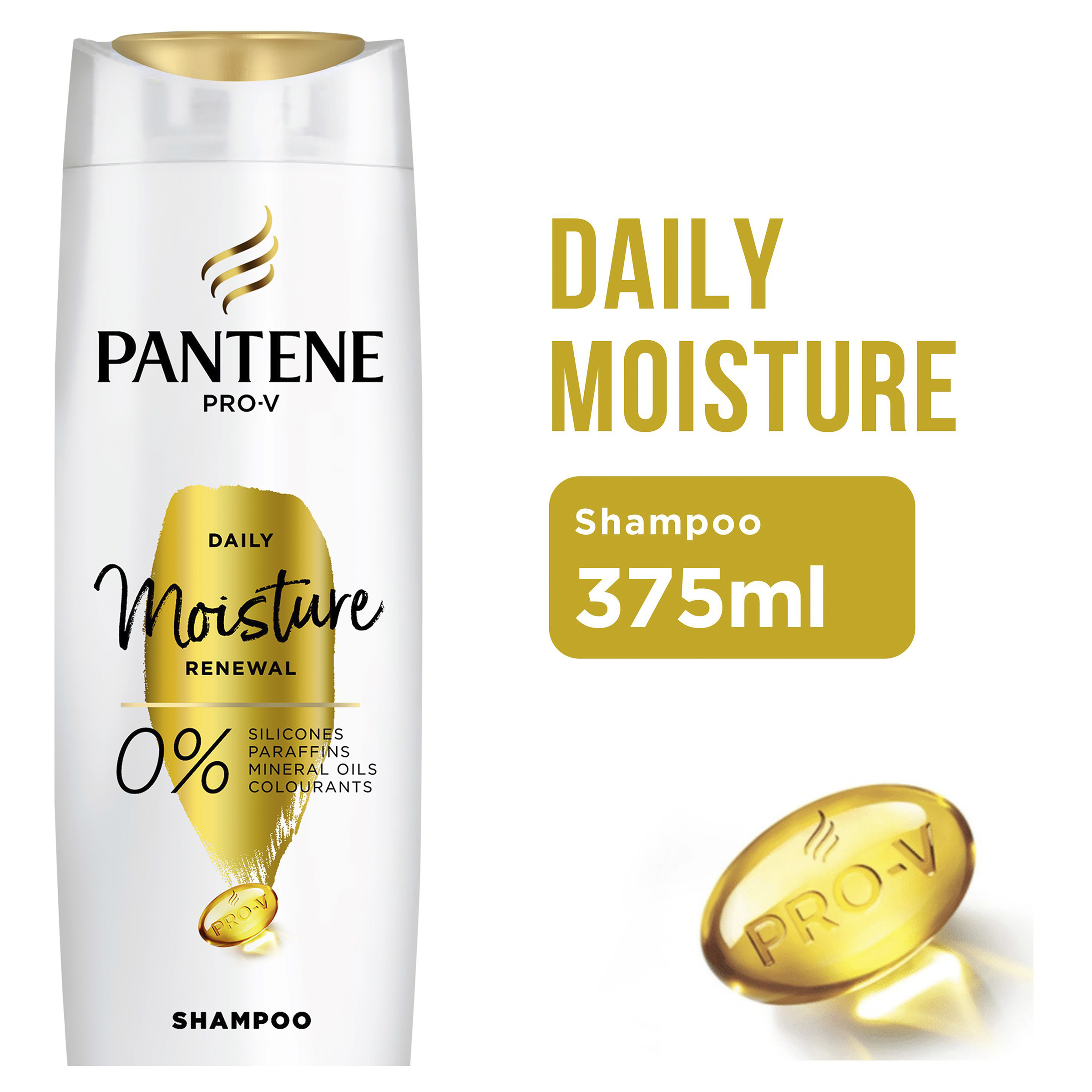 PANTENE PRO V DAILY MOISTURE RENEWAL SHAMPOO 375ML - Image 8