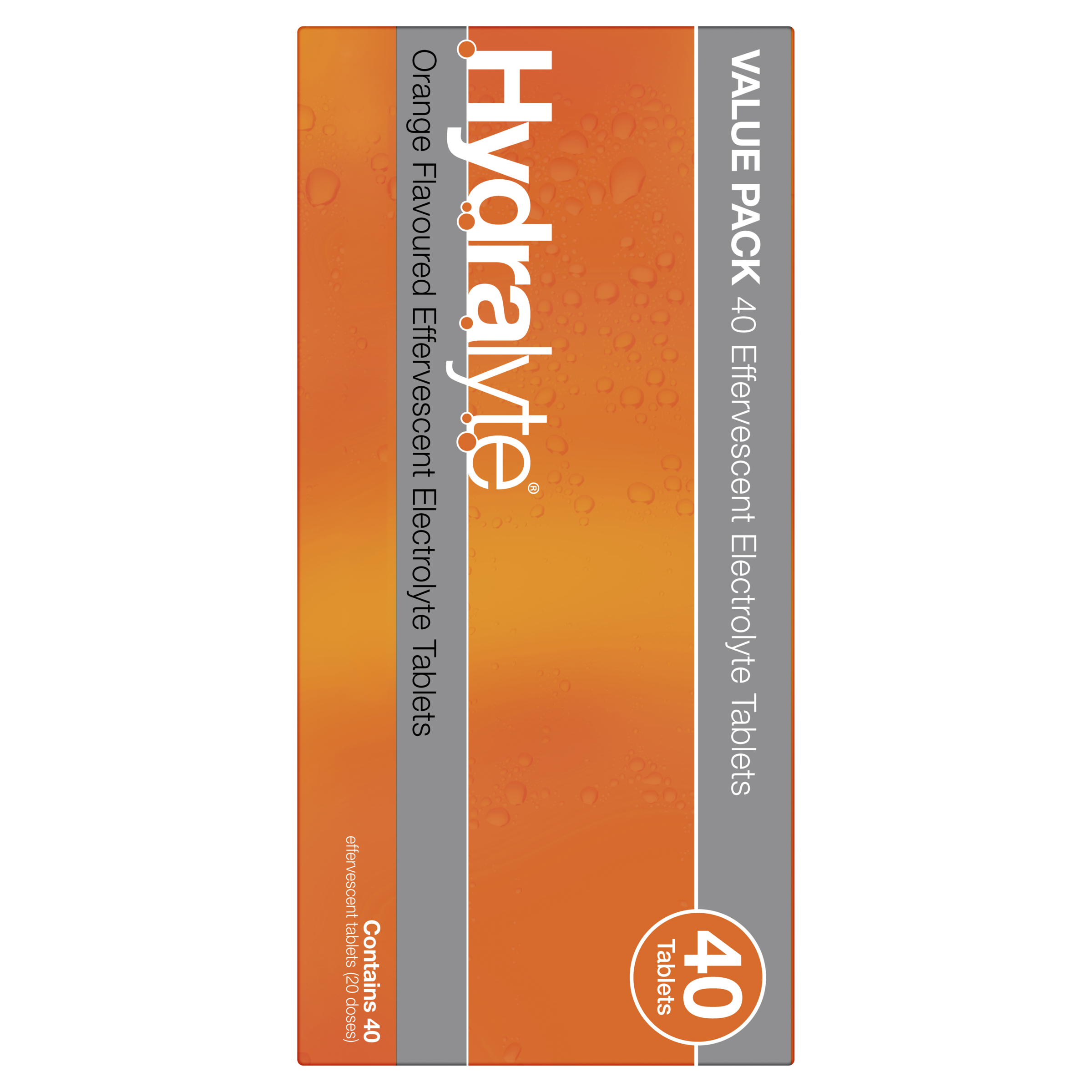 HYDRALYTE EFFERVESCENT ORANGE 40 TABLETS - Image 8