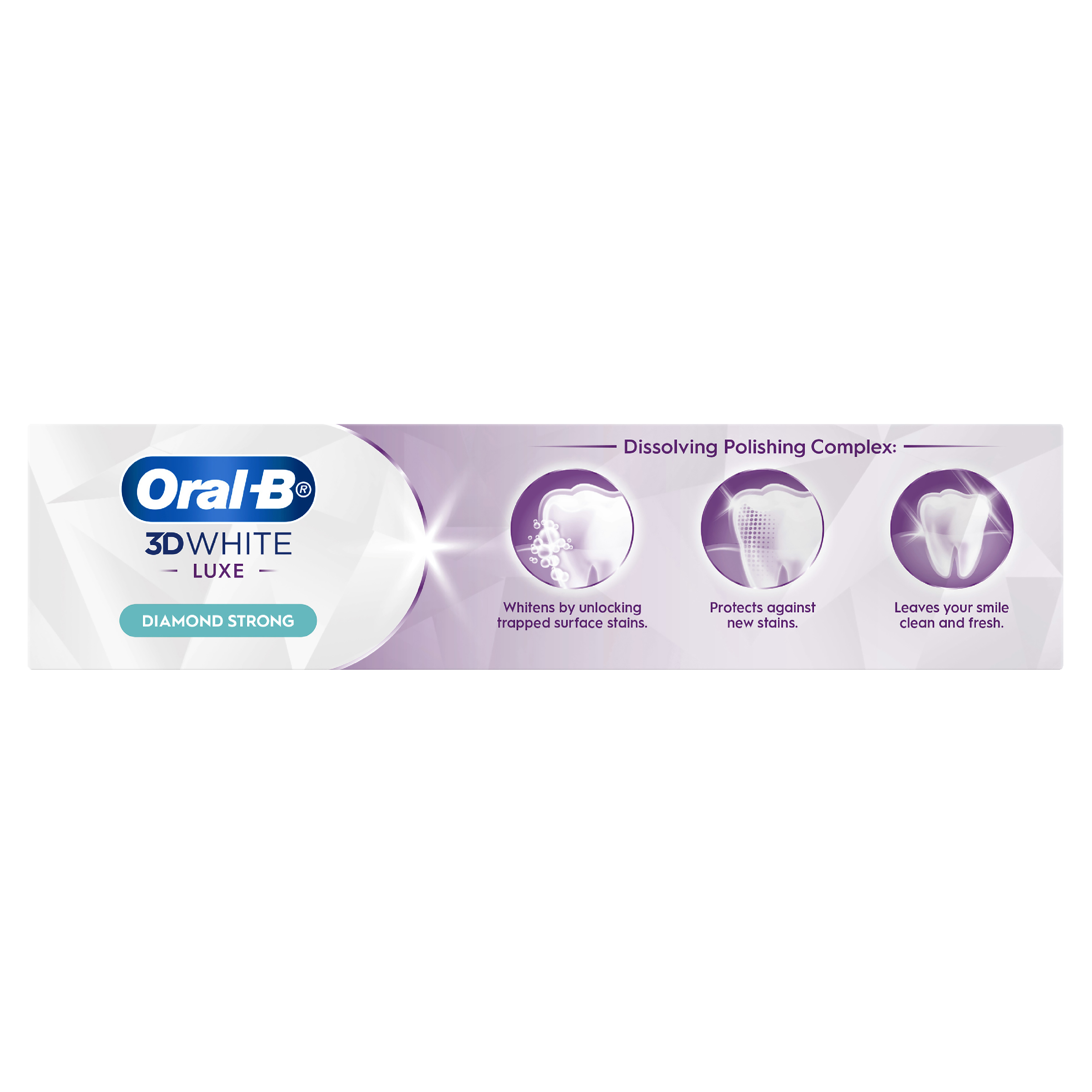 ORAL-B TOOTHPASTE 3D WHITE LUXE DIAMOND WHITENING 95G - Image 3