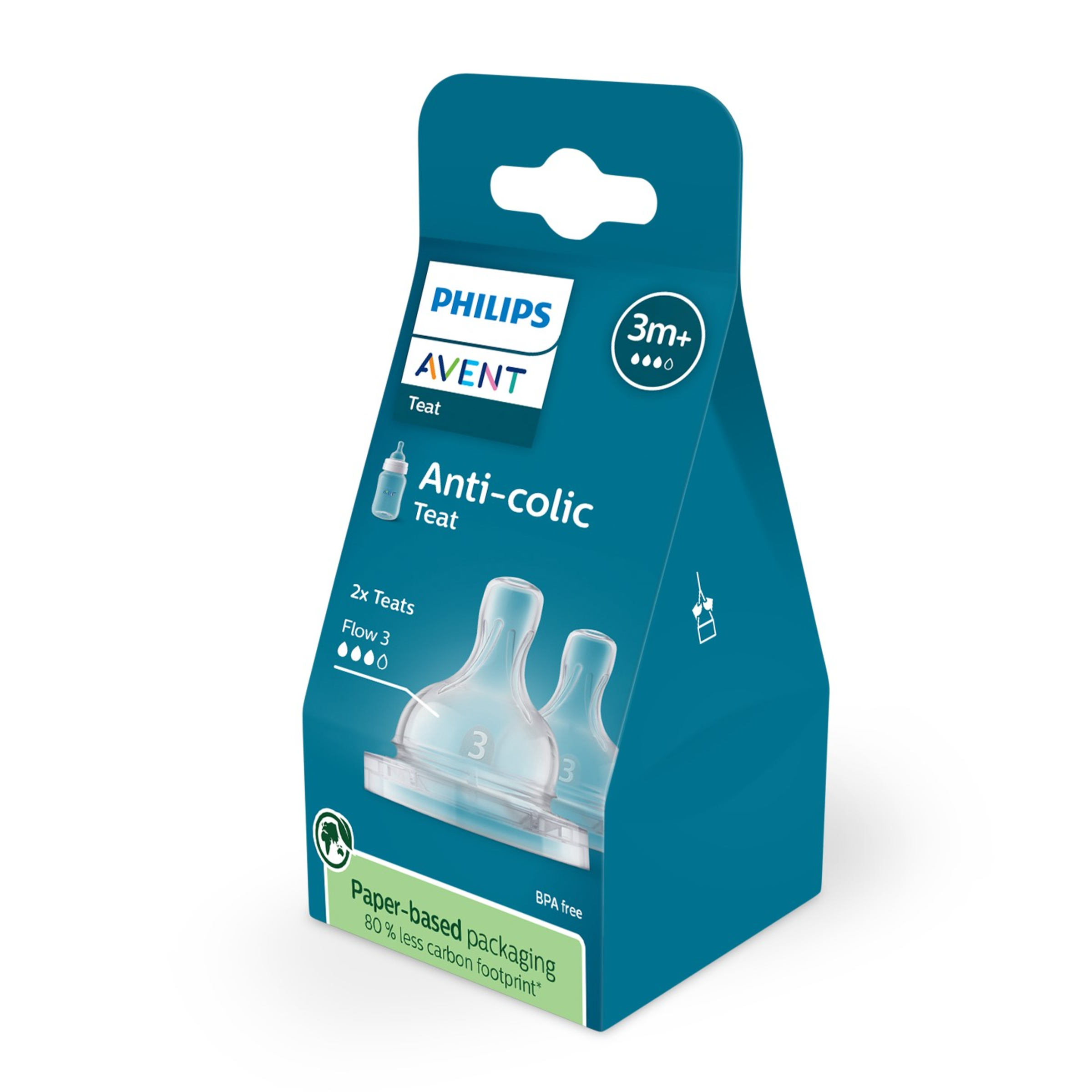 AVENT ANTI COLIC TEAT SILICONE MEDIUM 2 PACK - Image 3