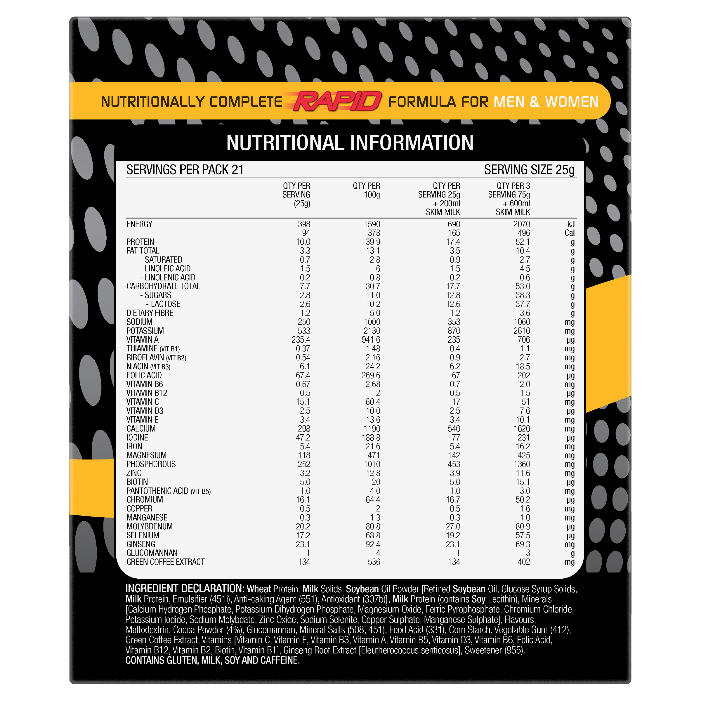 OPTISLIM VLCD PLATINUM SHAKE CHOCOLATE 25G 21 PACK - Image 3