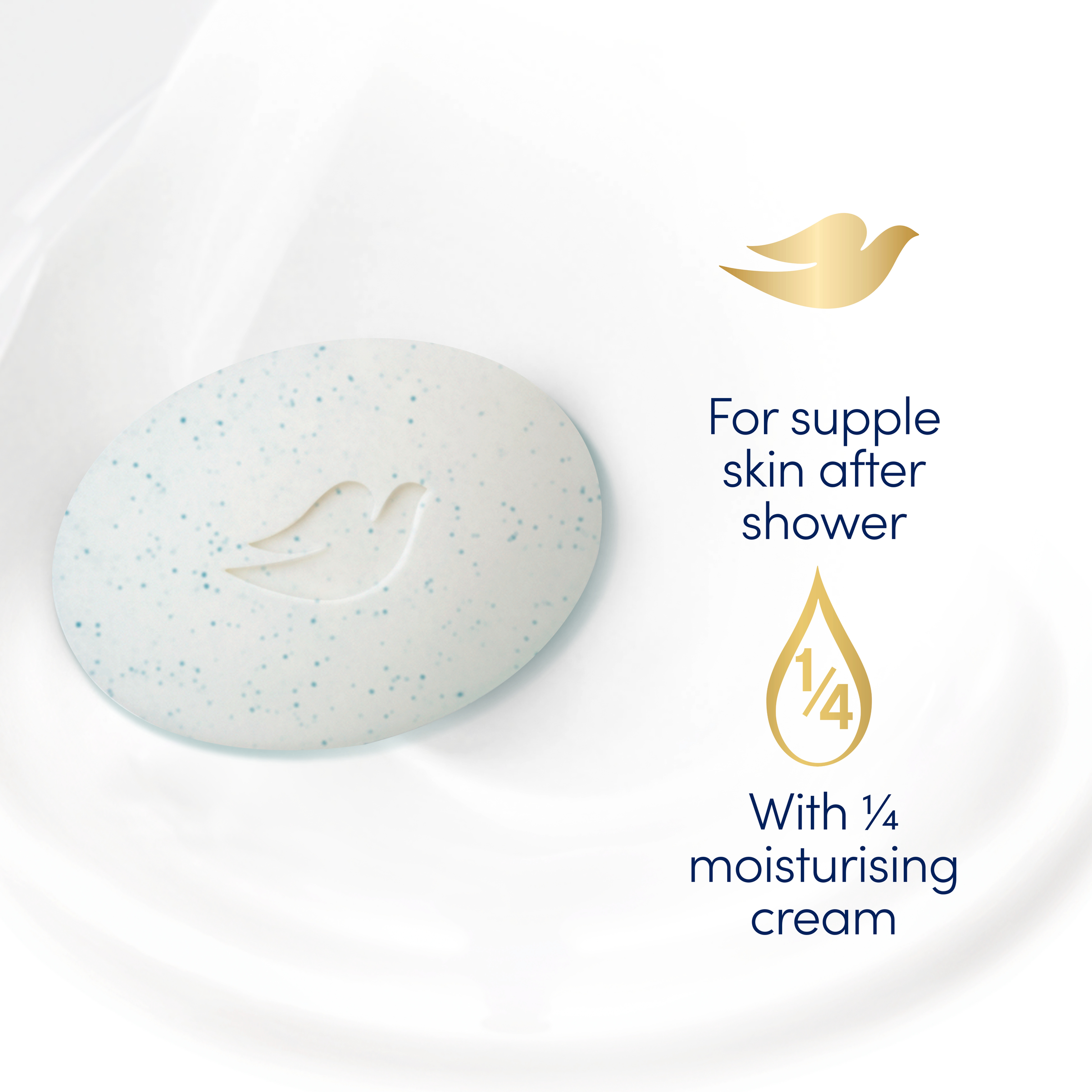DOVE BEAUTY SOAP BAR SOFT PEELING EXFOLIATING 90G 4 PACK - Image 3