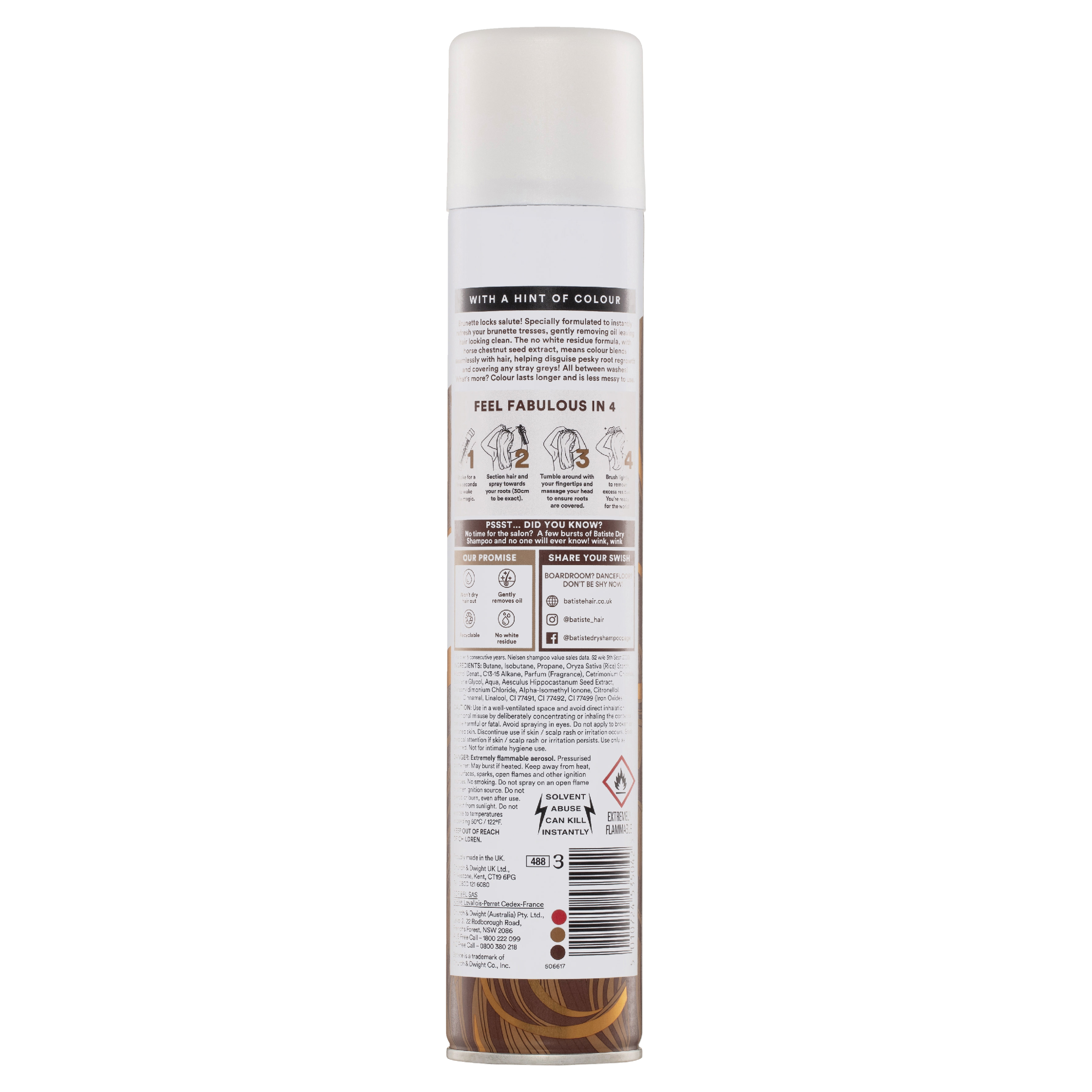 BATISTE BRUNETTE DRY SHAMPOO 350ML - Image 2